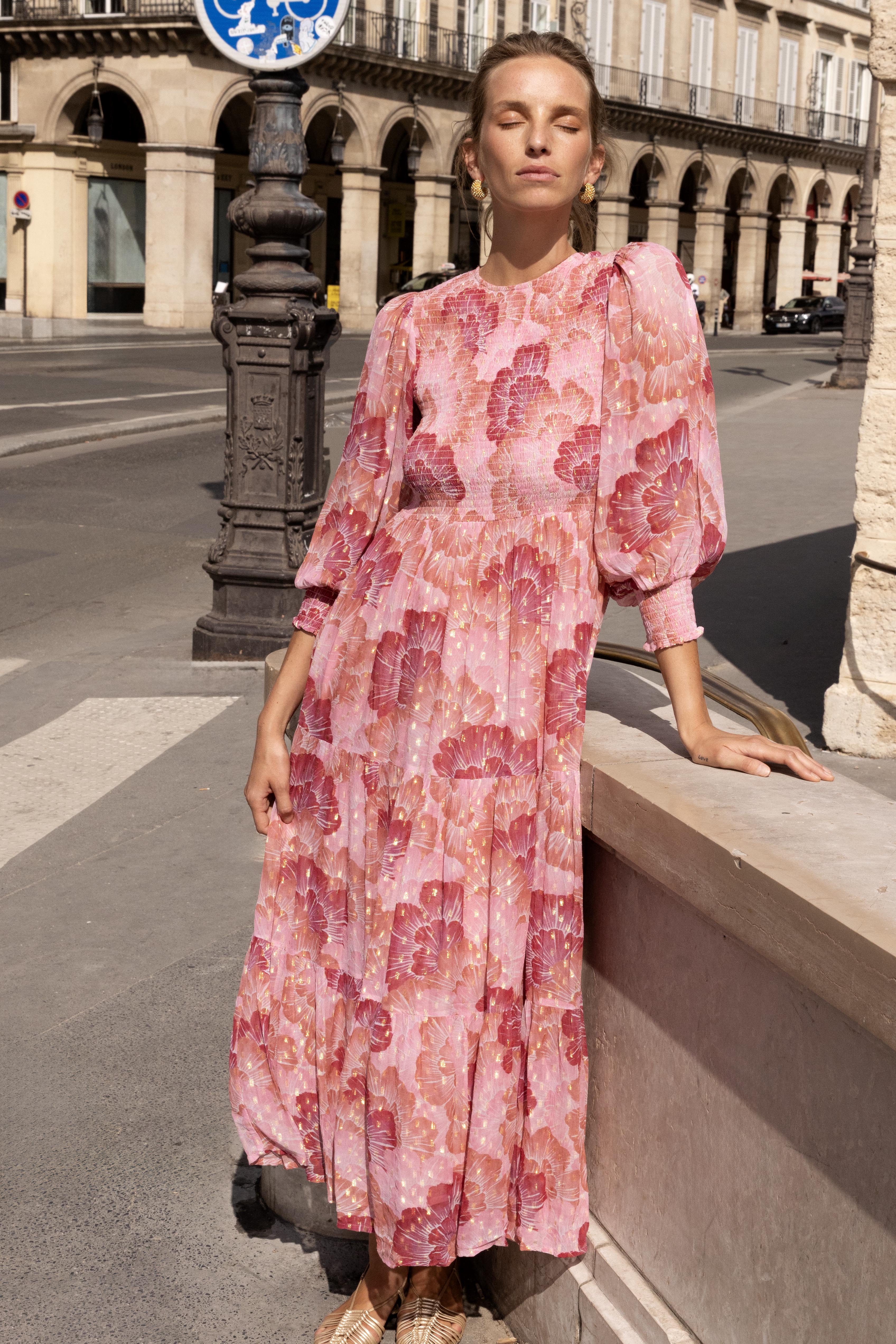 Smocked Top Maxi- Madrid Blush