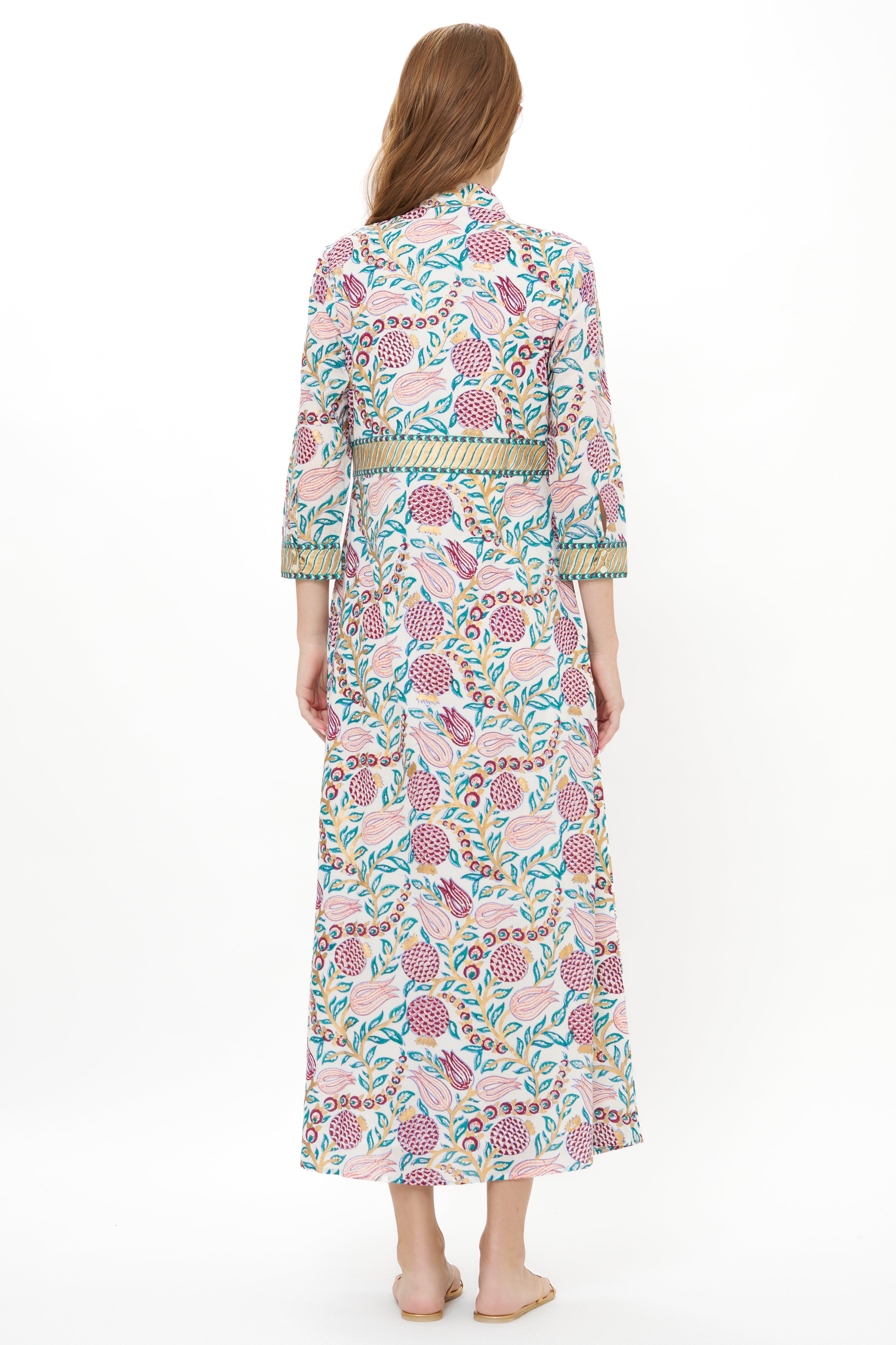 Shirt Dress Maxi- Tupi Teal