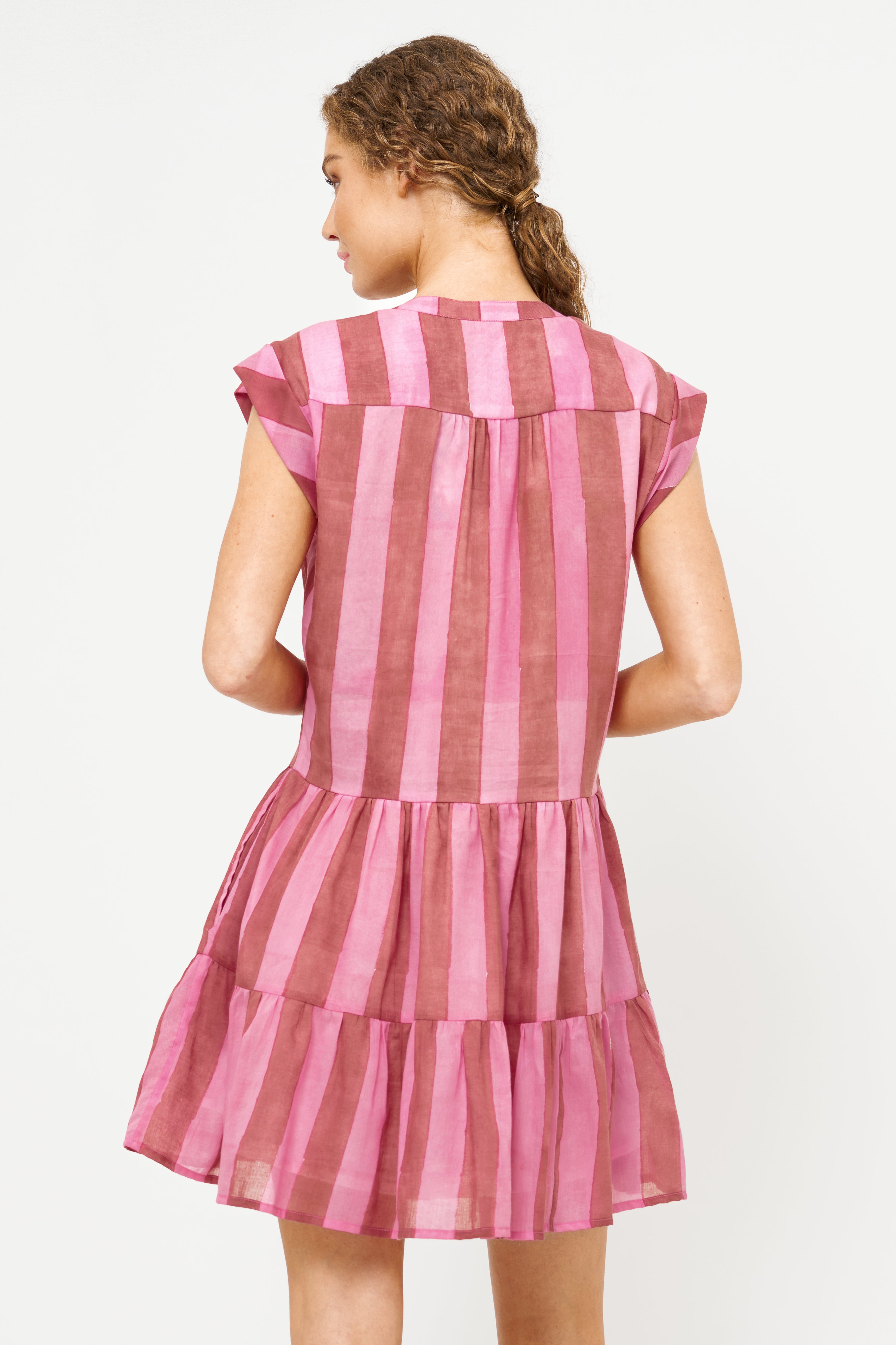 Roll Sleeve- Cabana Rhubarb