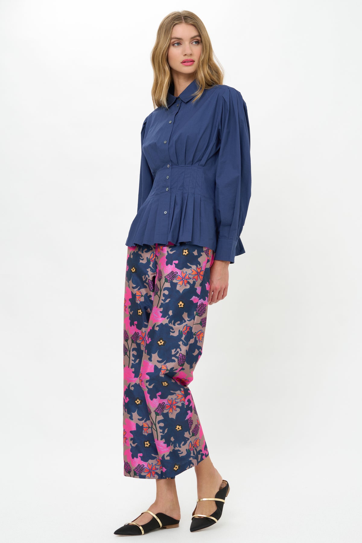 Elizabeth Top- Hepburn Navy