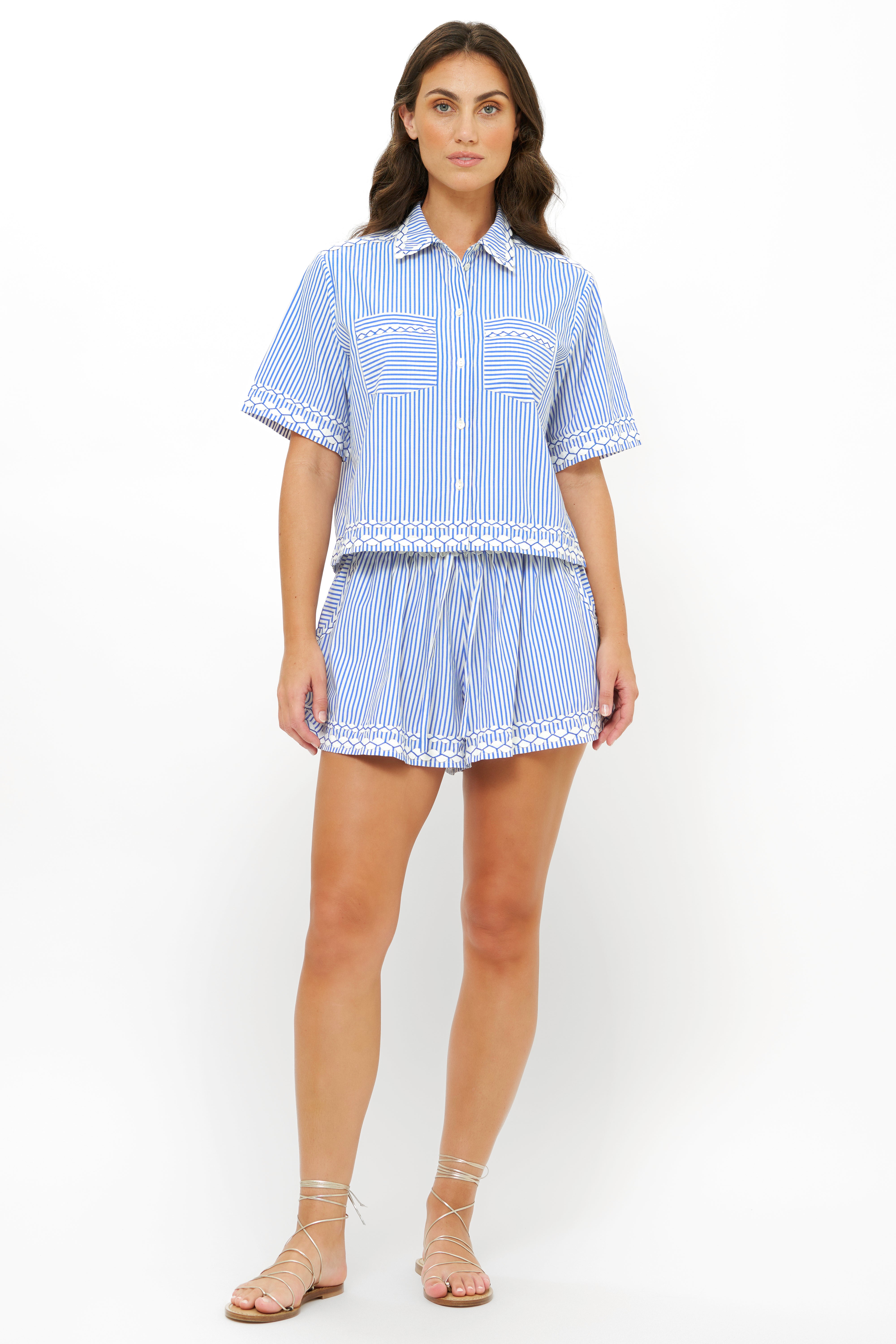 Riley Shorts- Sconset Blue