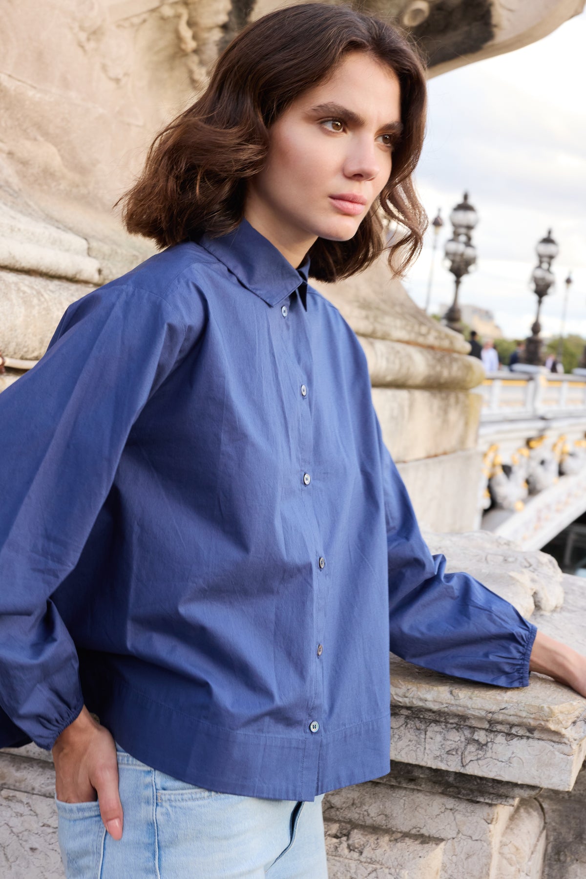 Lily Top- Hepburn Navy