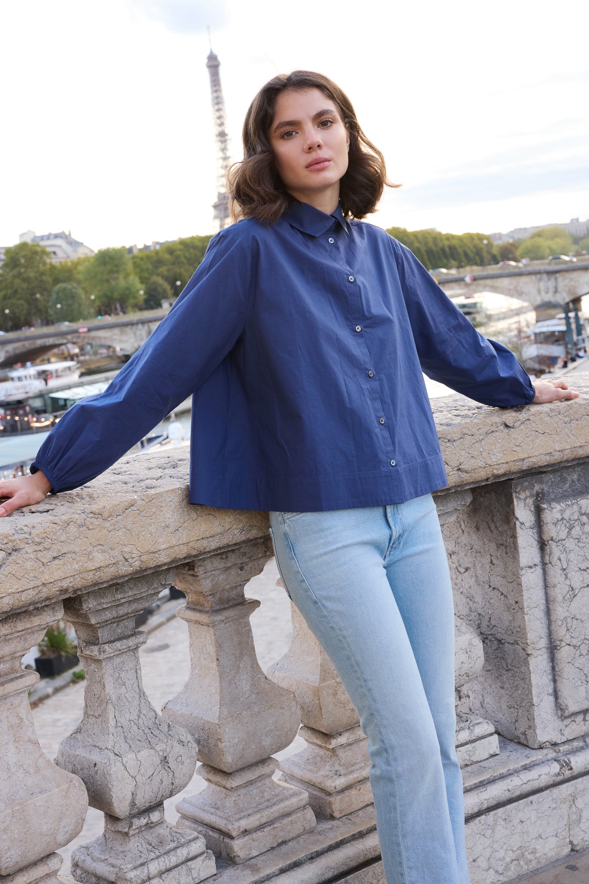 Lily Top- Hepburn Navy