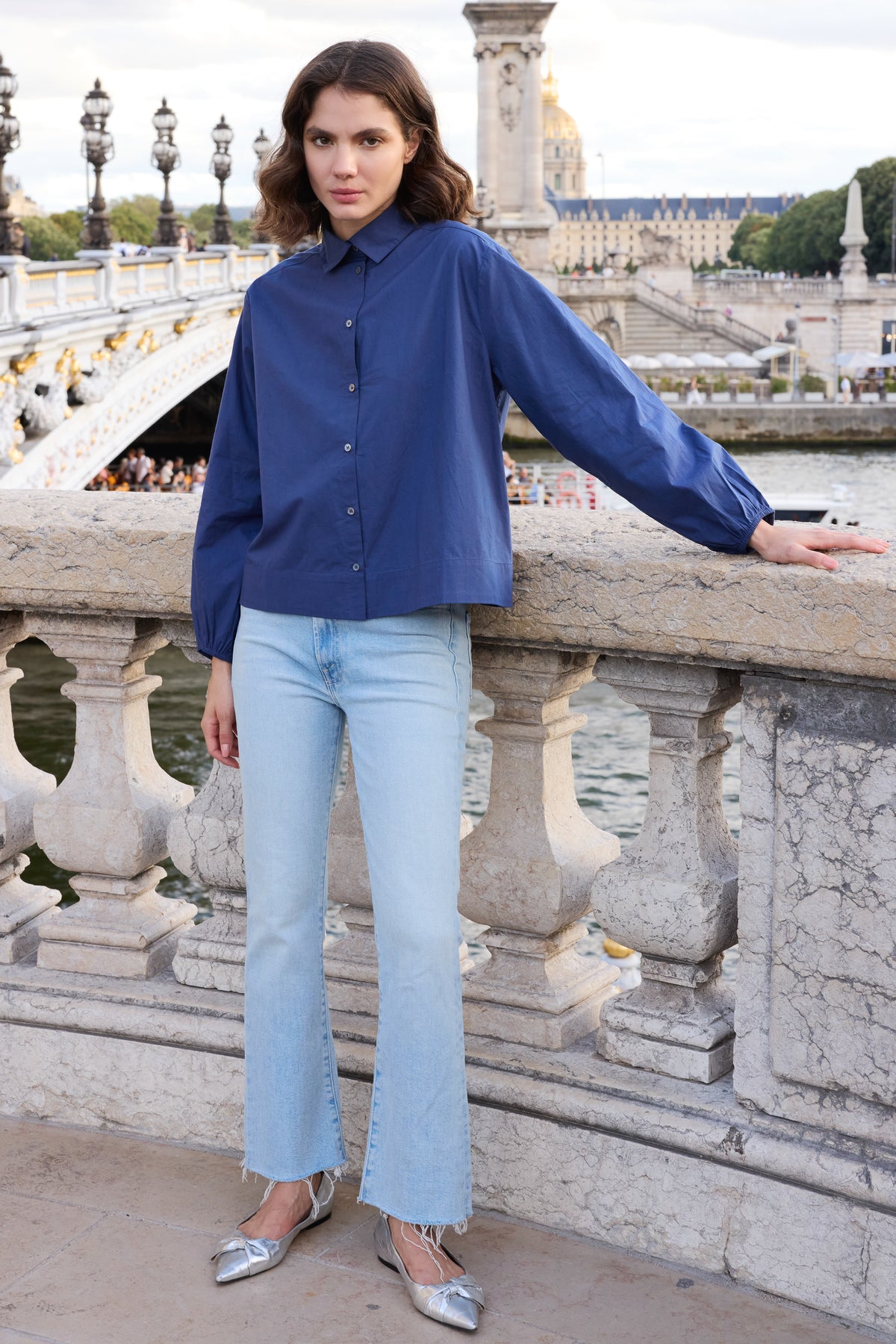 Lily Top- Hepburn Navy