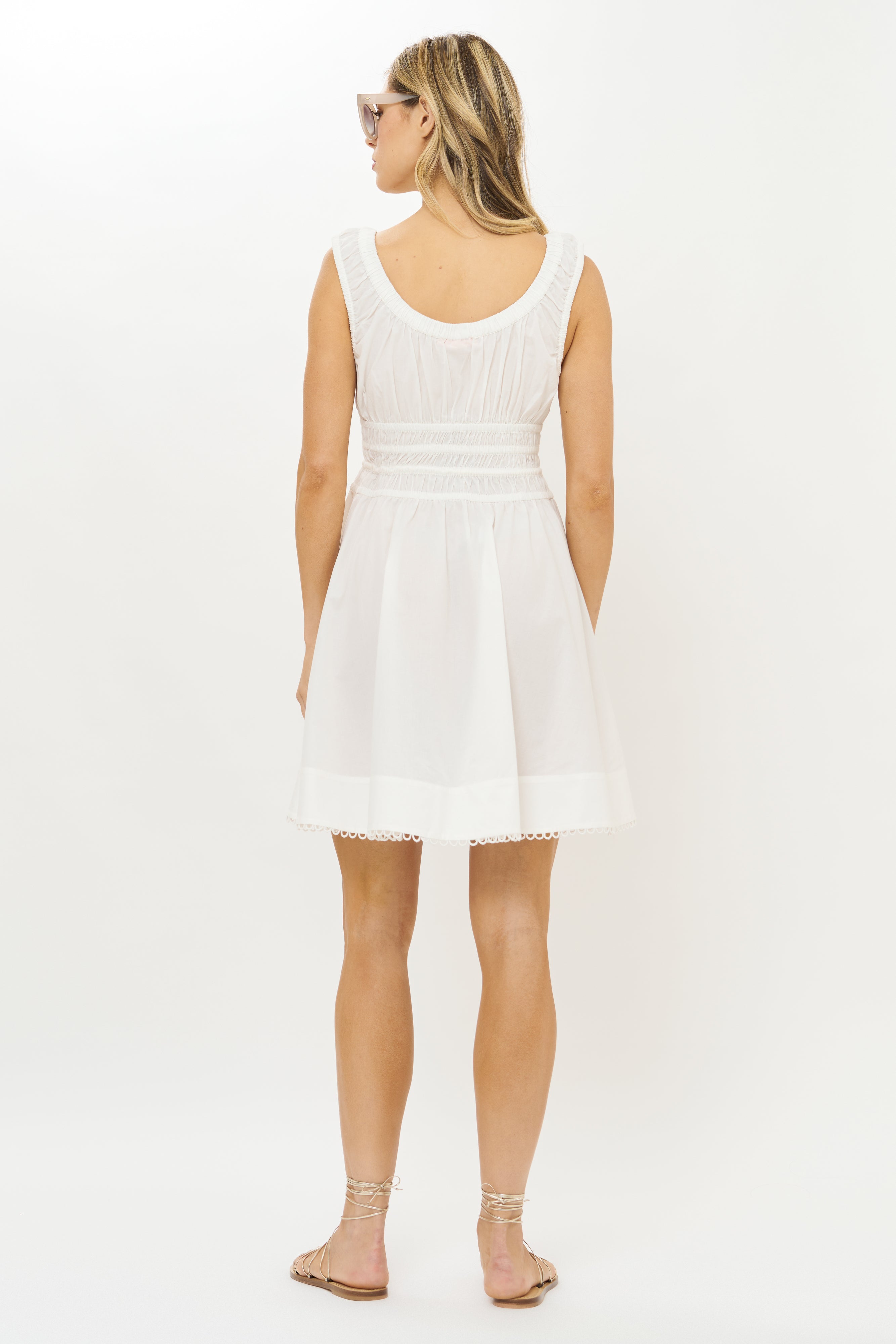 Harper Mini Dress- Tisbury White