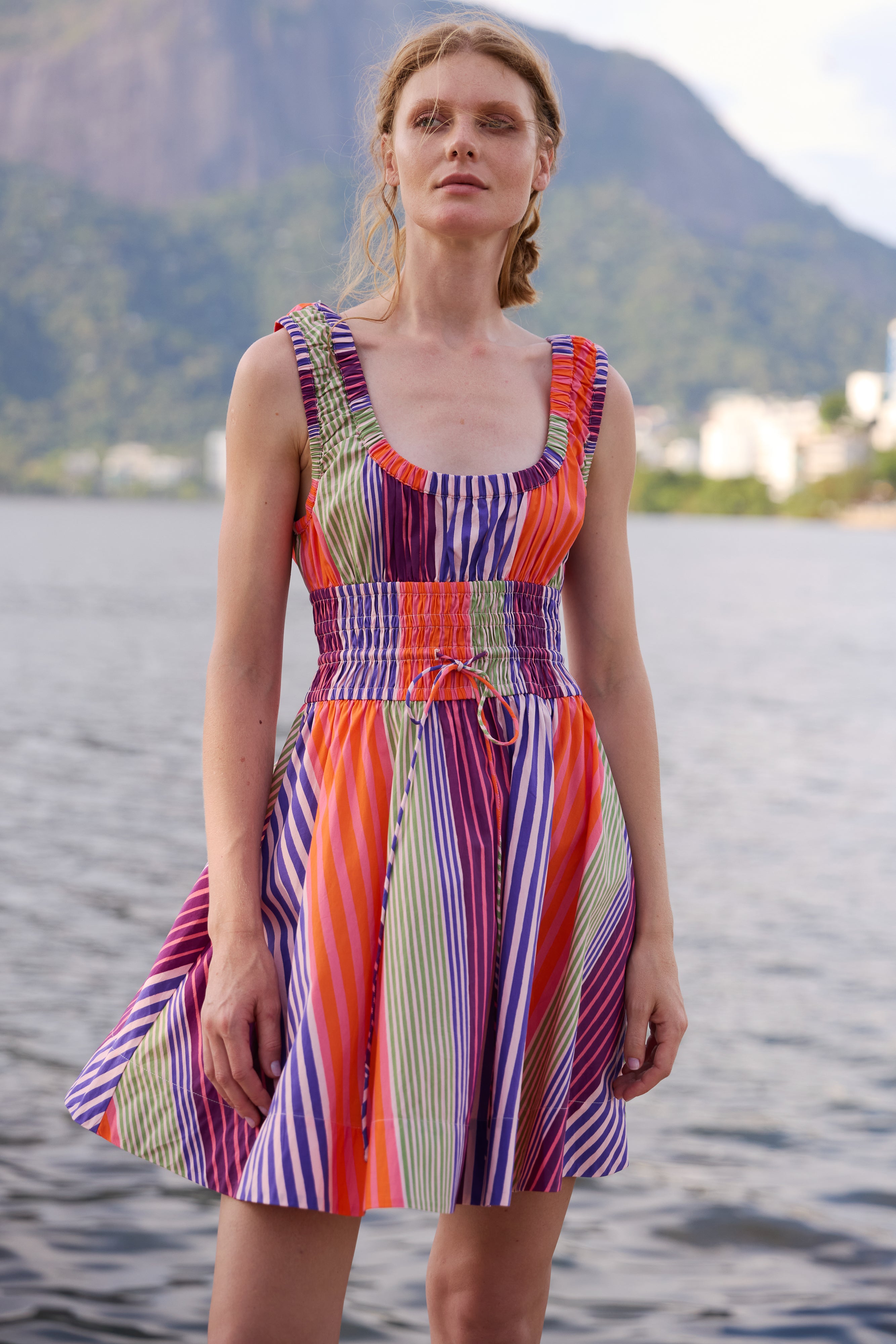 Harper Mini Dress- Wolcott Multi