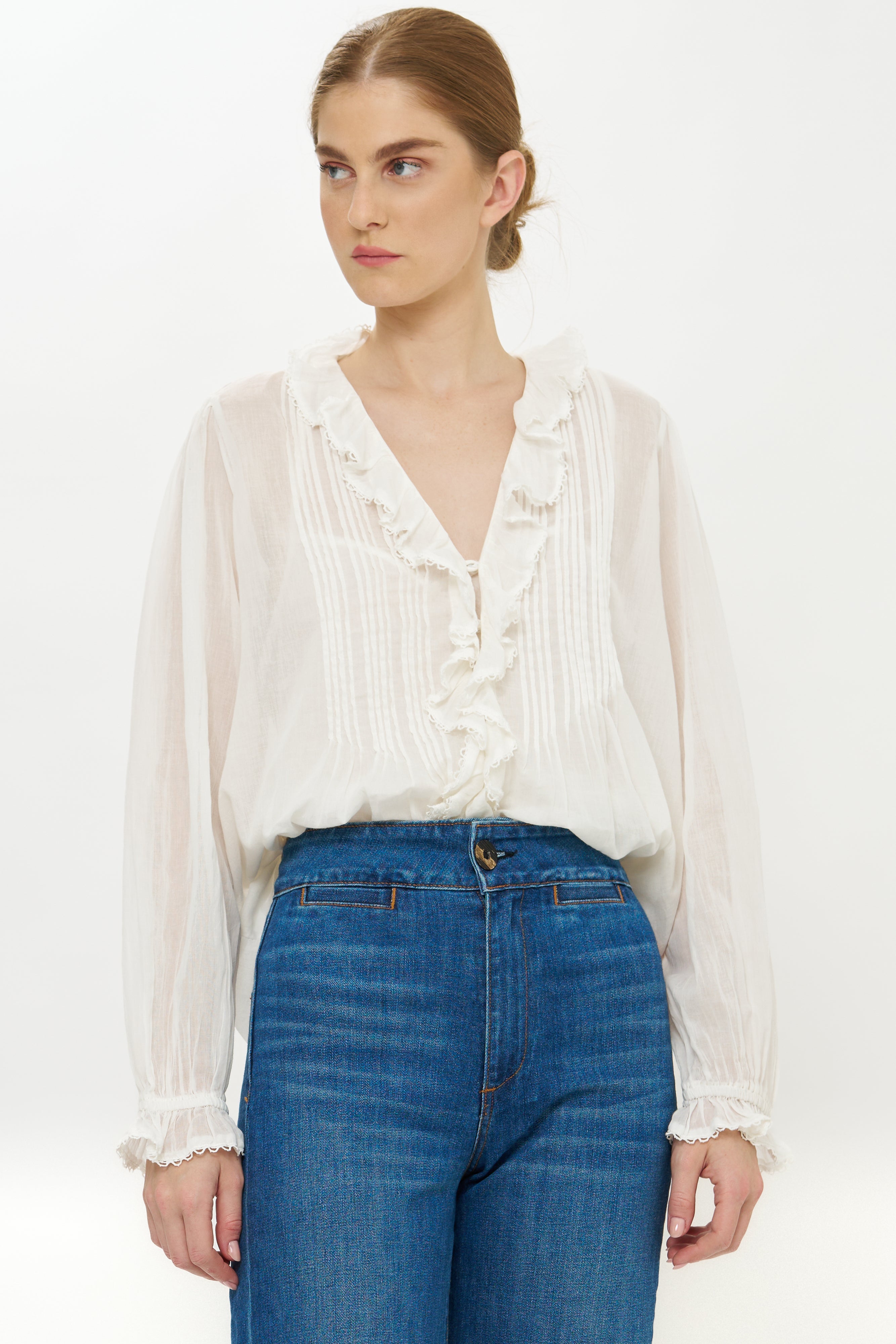 Mila Top- Hepburn Cloud