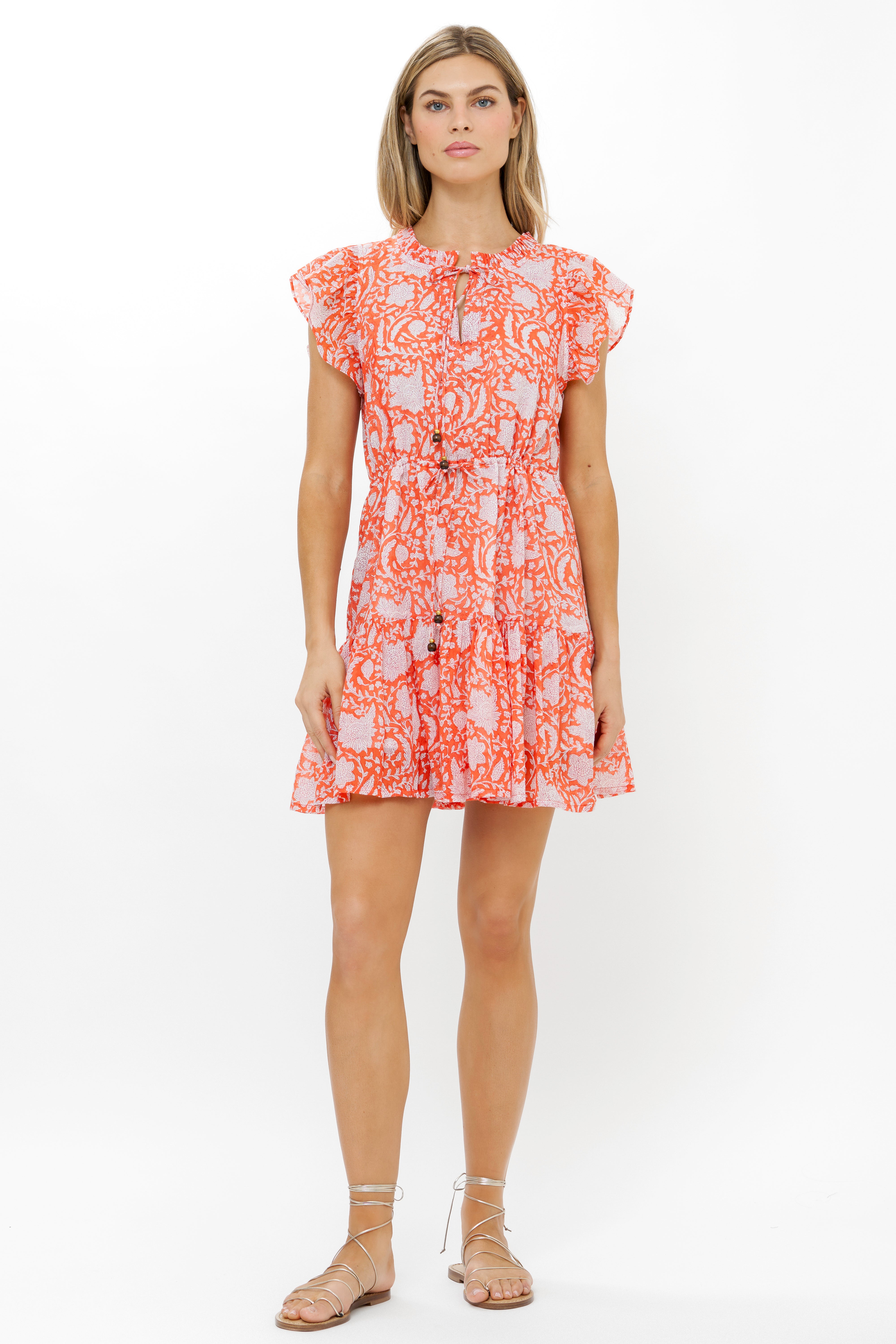Cinched Flirty Short- Ivy Orange