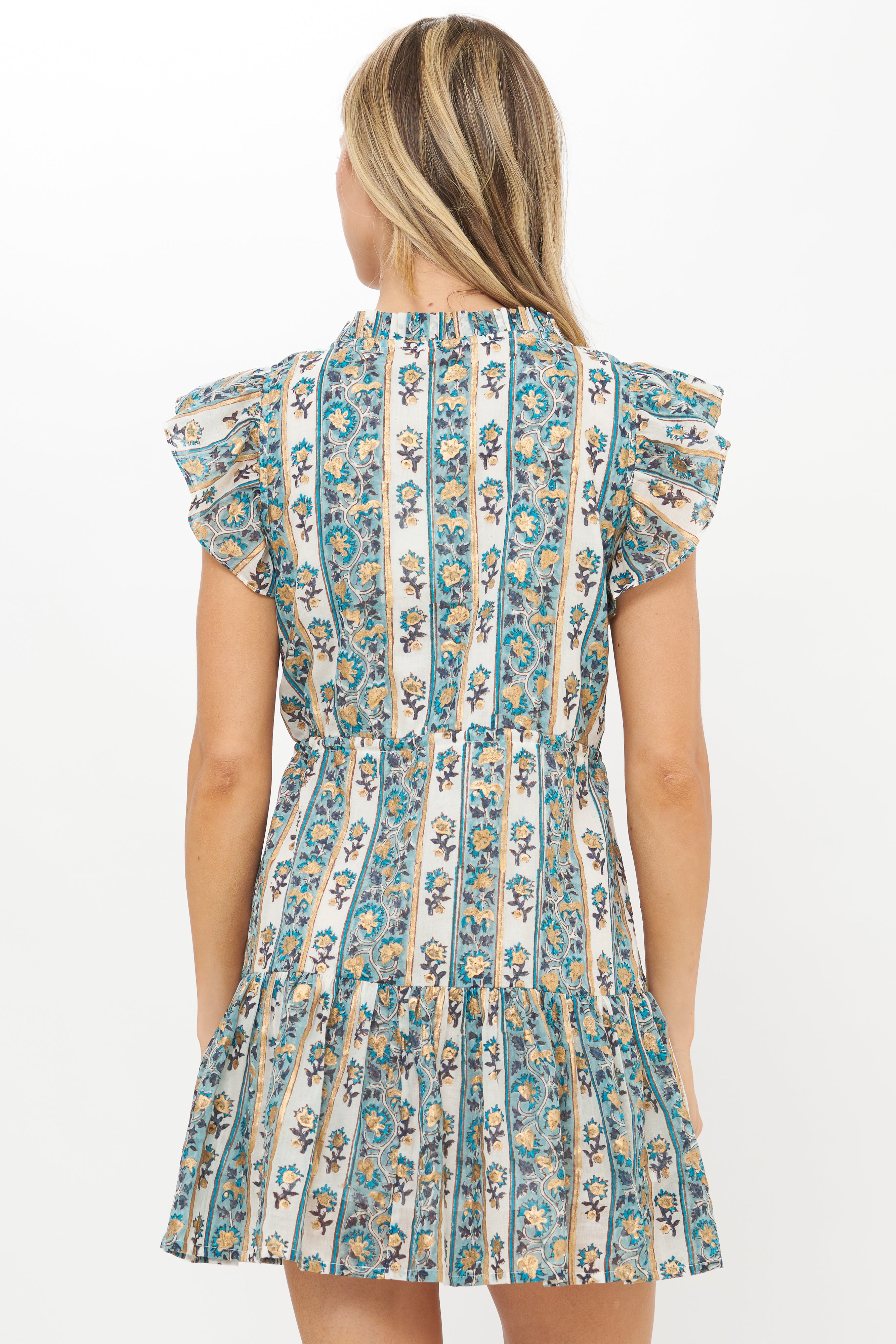 Cinched Flirty Short- Taj Blue