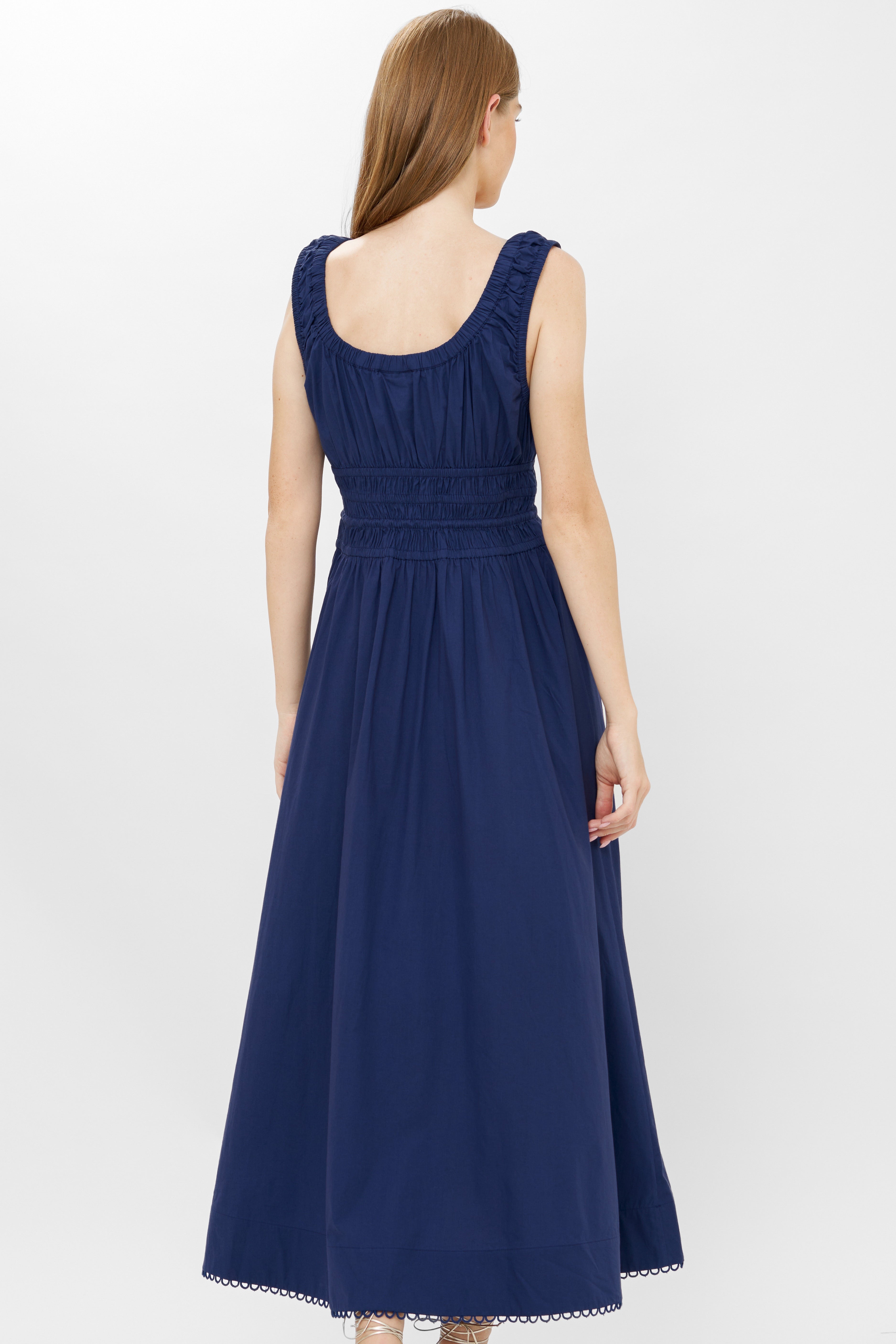 Harper Dress- Tisbury Navy