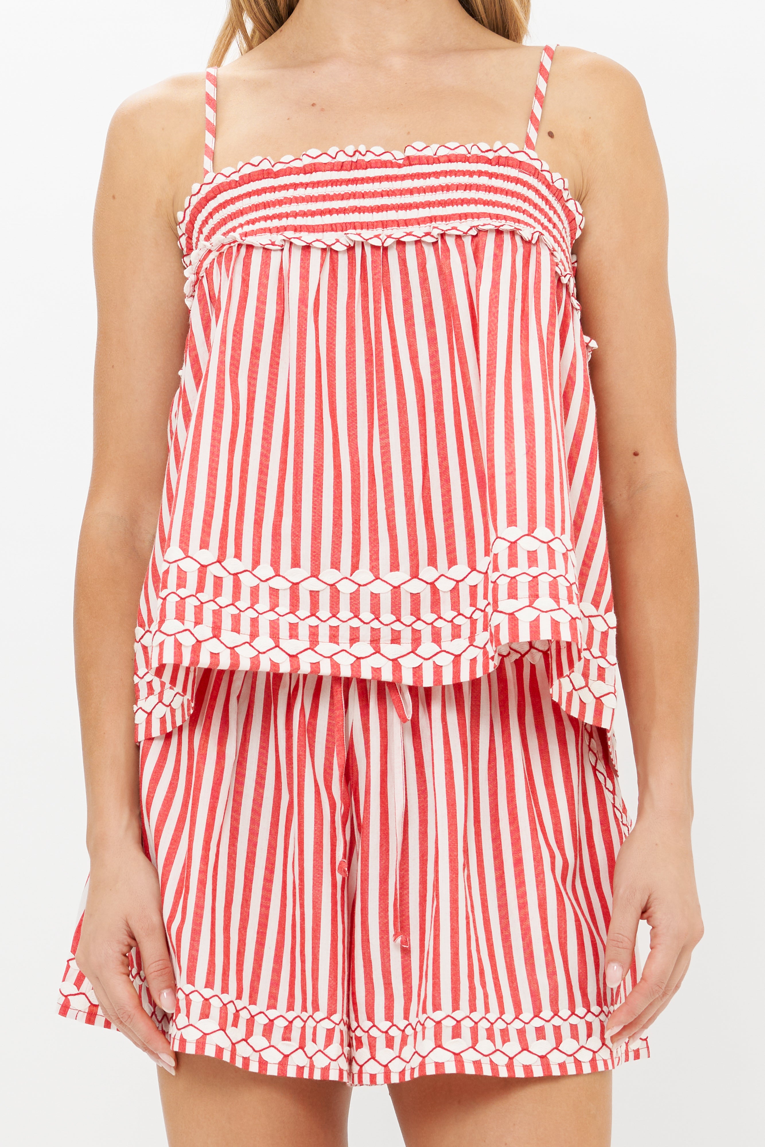 Sadie Top- Sconset Red