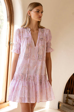 Smocked Drop Mini- Samode Lilac