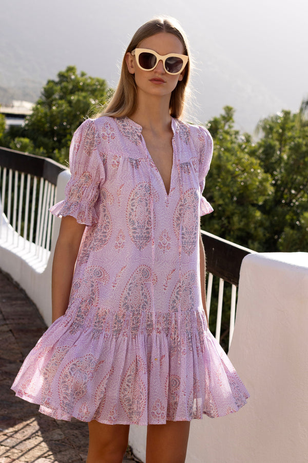 Smocked Drop Mini- Samode Lilac