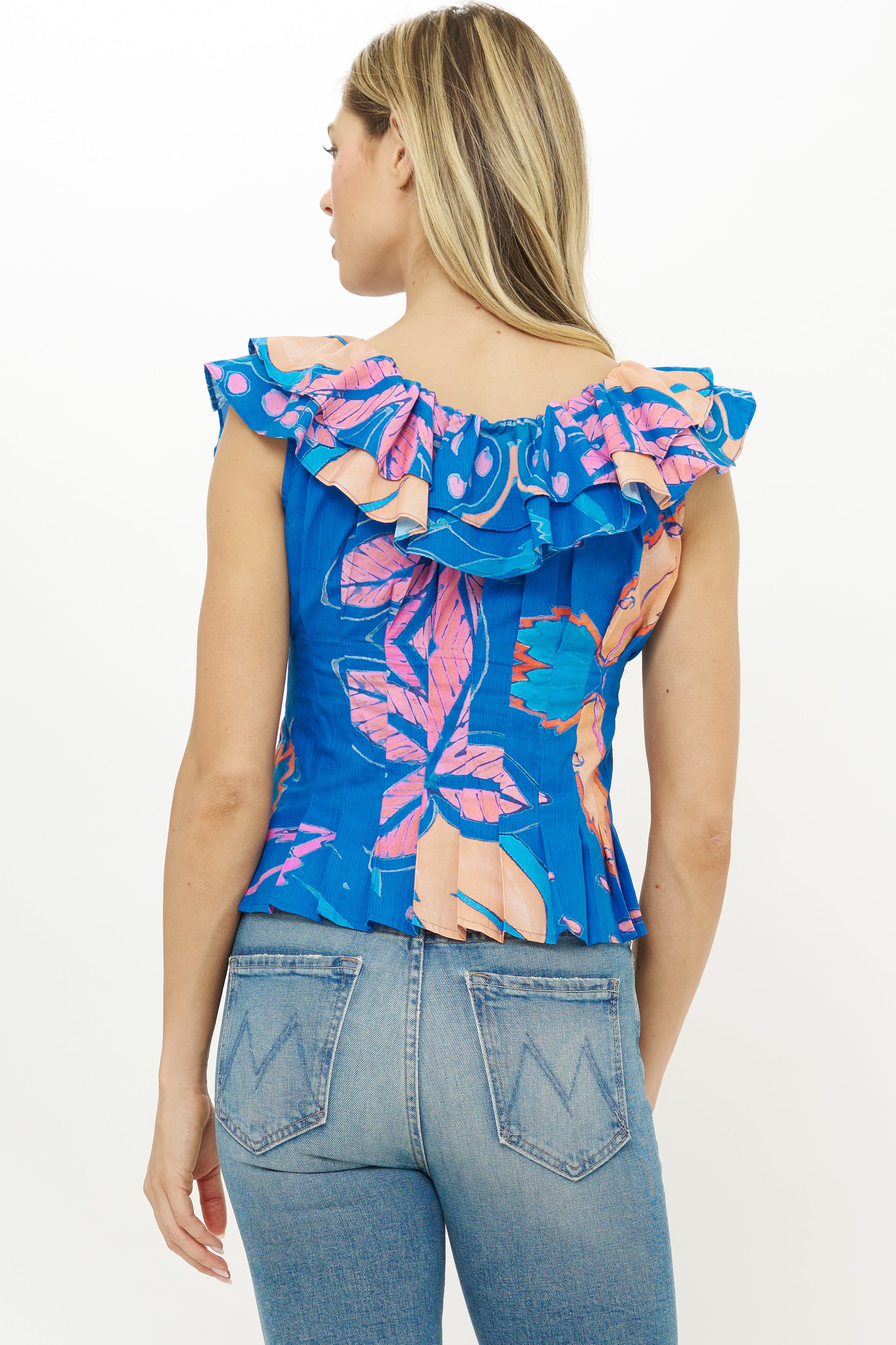 Athena Top- Antico Blue