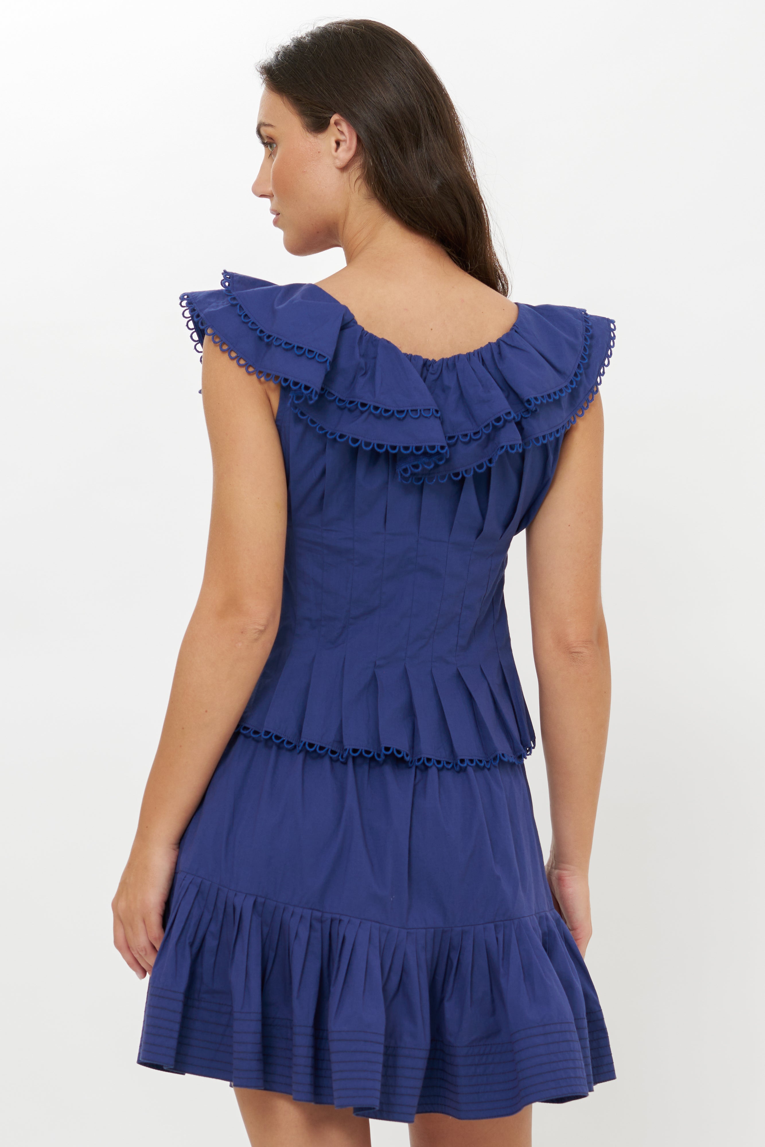 Ginny Mini Skirt- Tisbury Navy