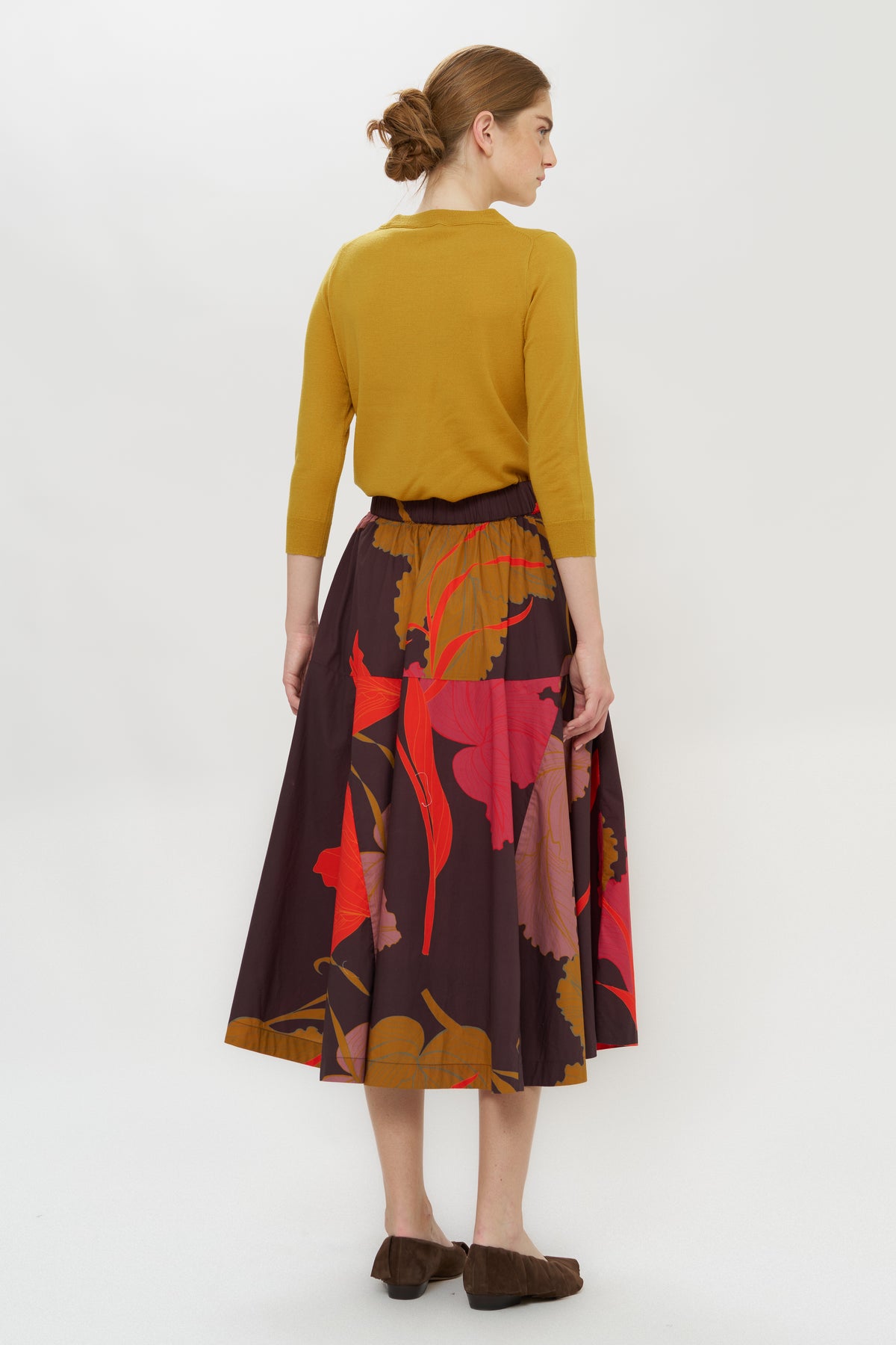 Olivia Skirt- Hague Brown
