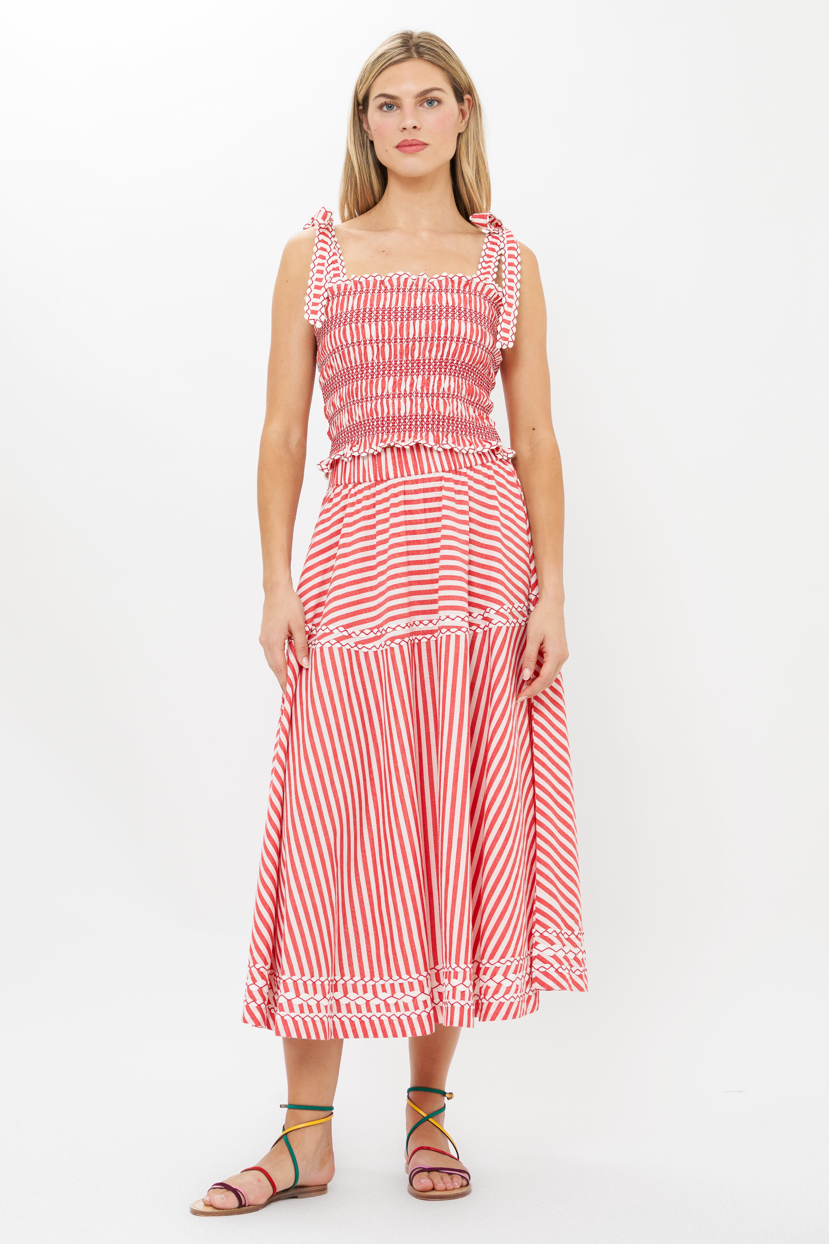 Olivia Skirt- Sconset Red