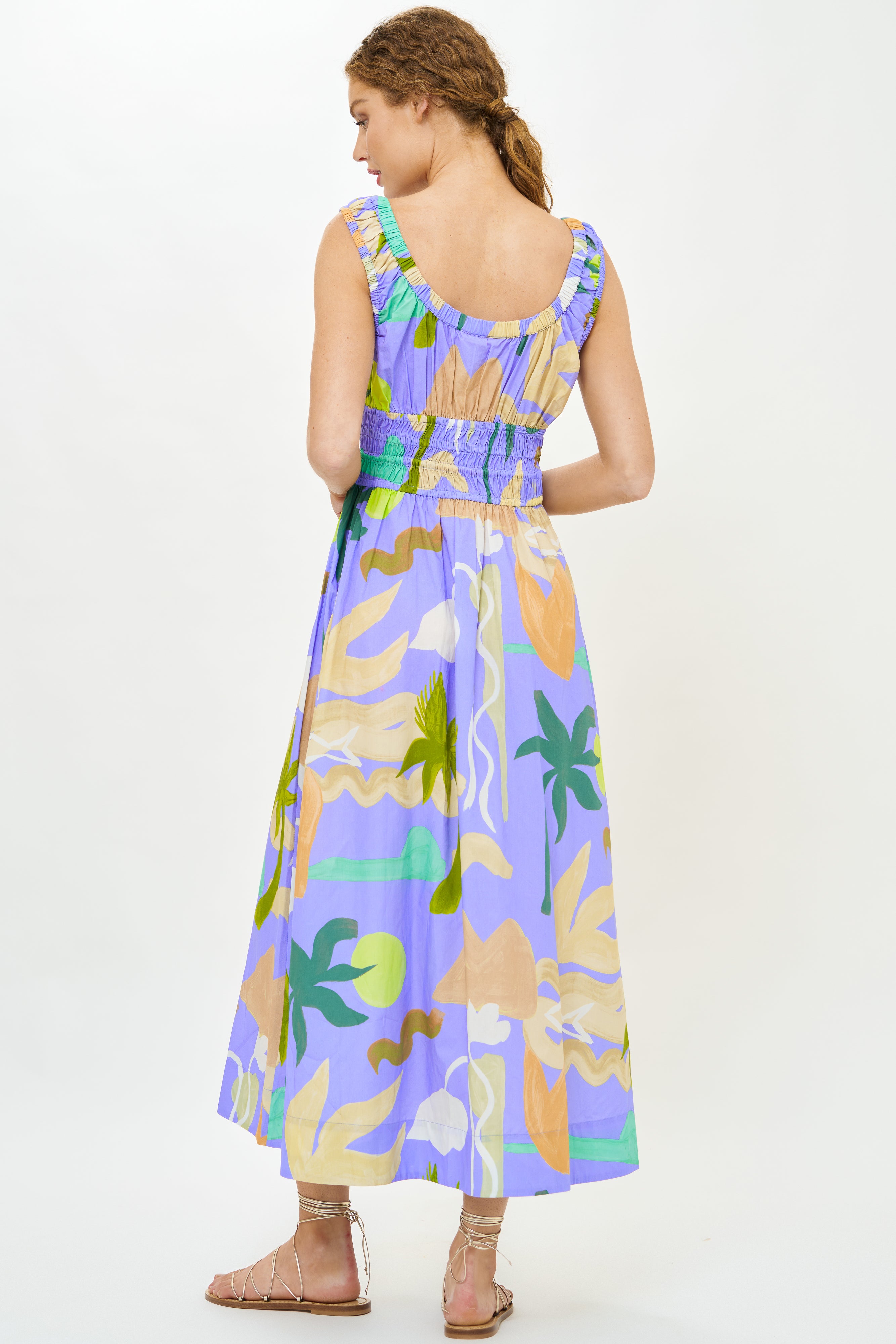 Harper Dress- Paradiso Blue