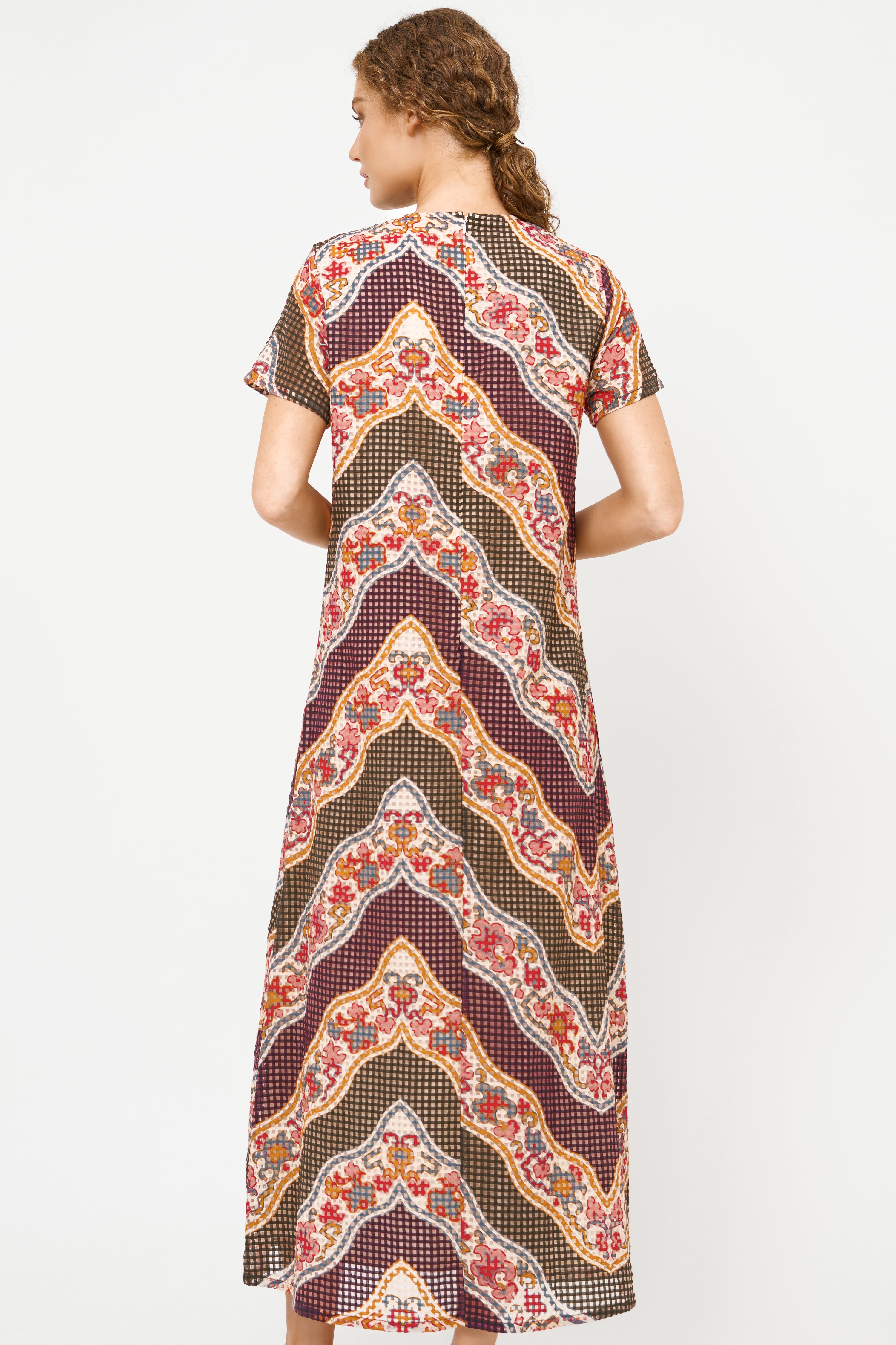 Short Sleeve Shift Maxi- Montezuma Green