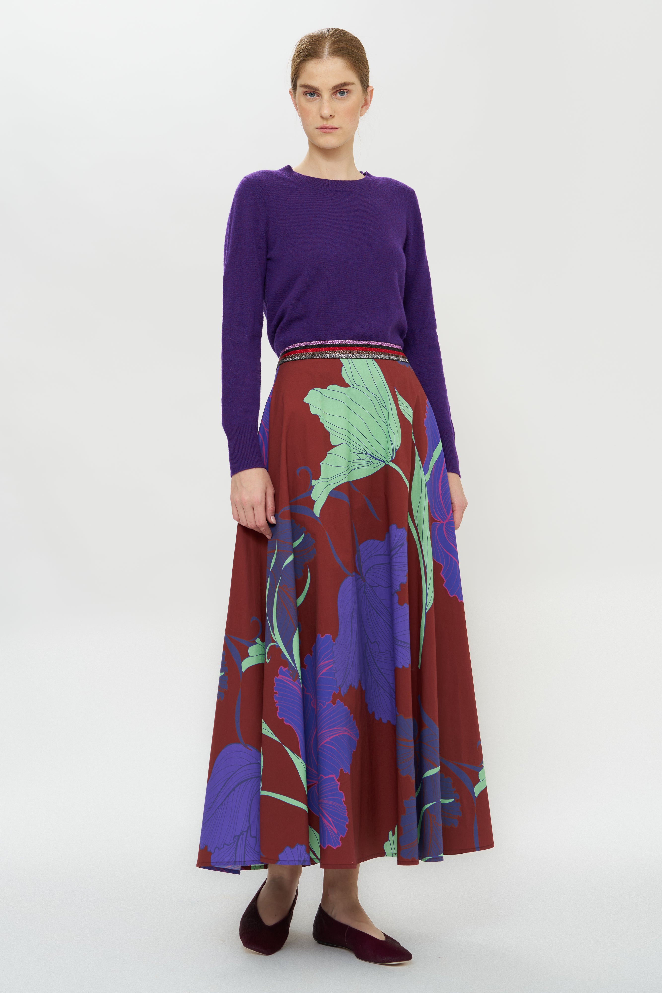 Swing Skirt- Hague Cobalt