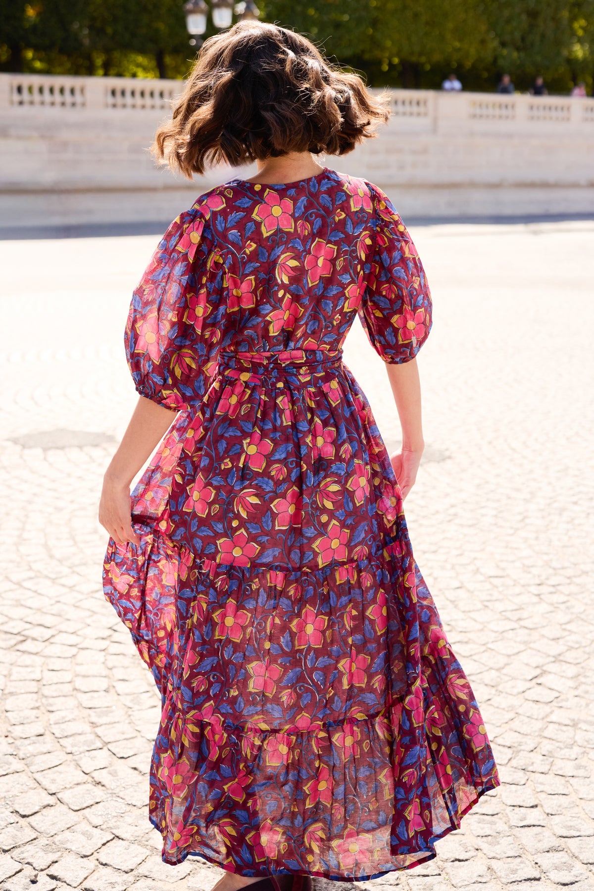 Puff Sleeve Maxi- Kildare Plum