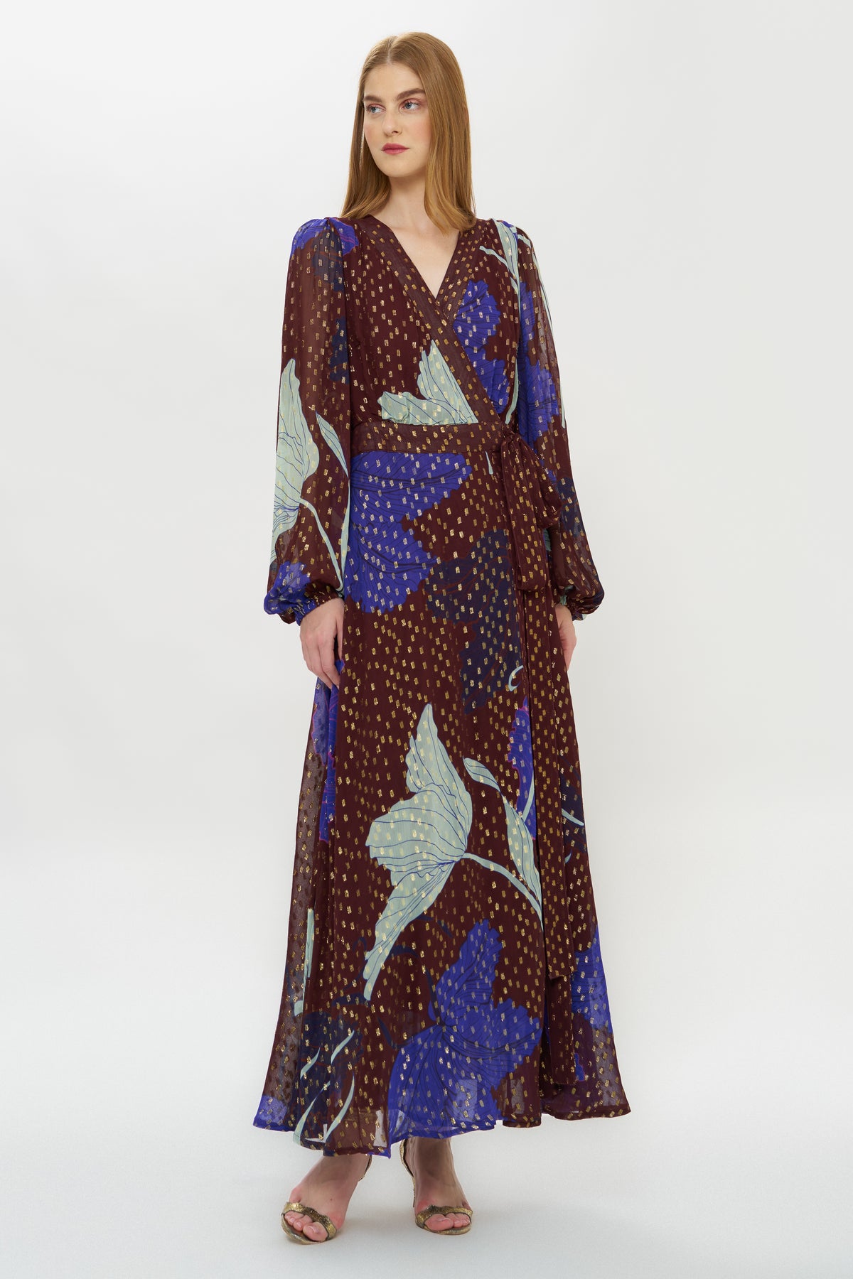 Wrap Dress- Hague Cobalt