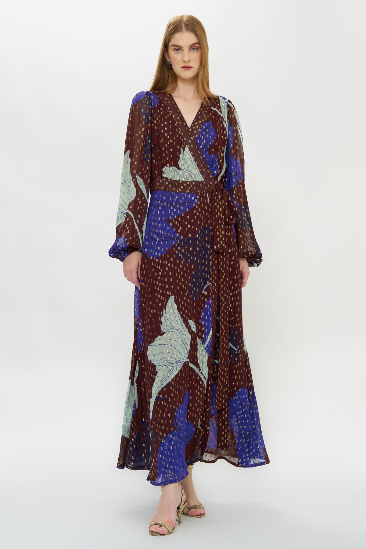 Wrap Dress- Hague Cobalt