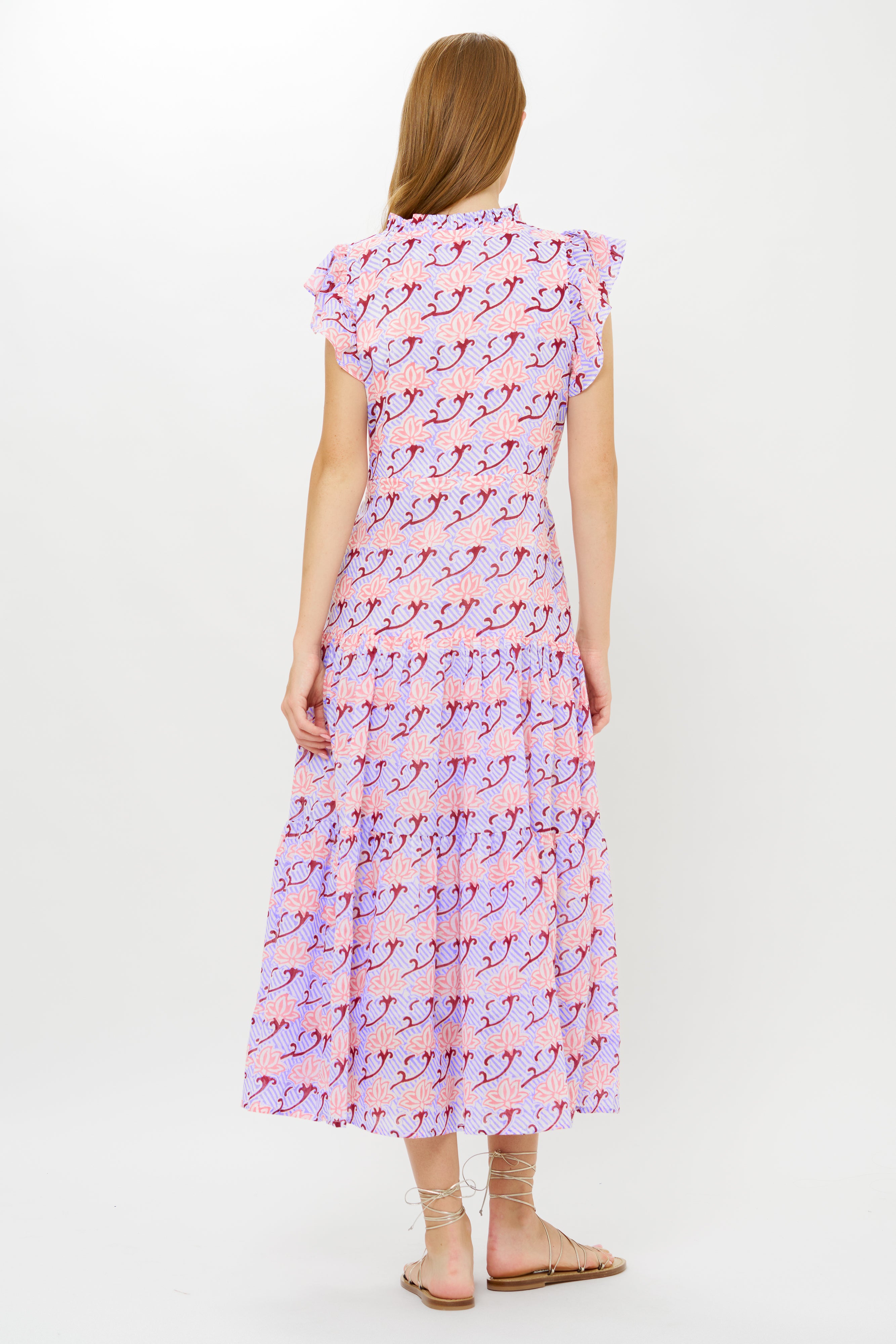 Cinched Flirty Midi- Florence Petal