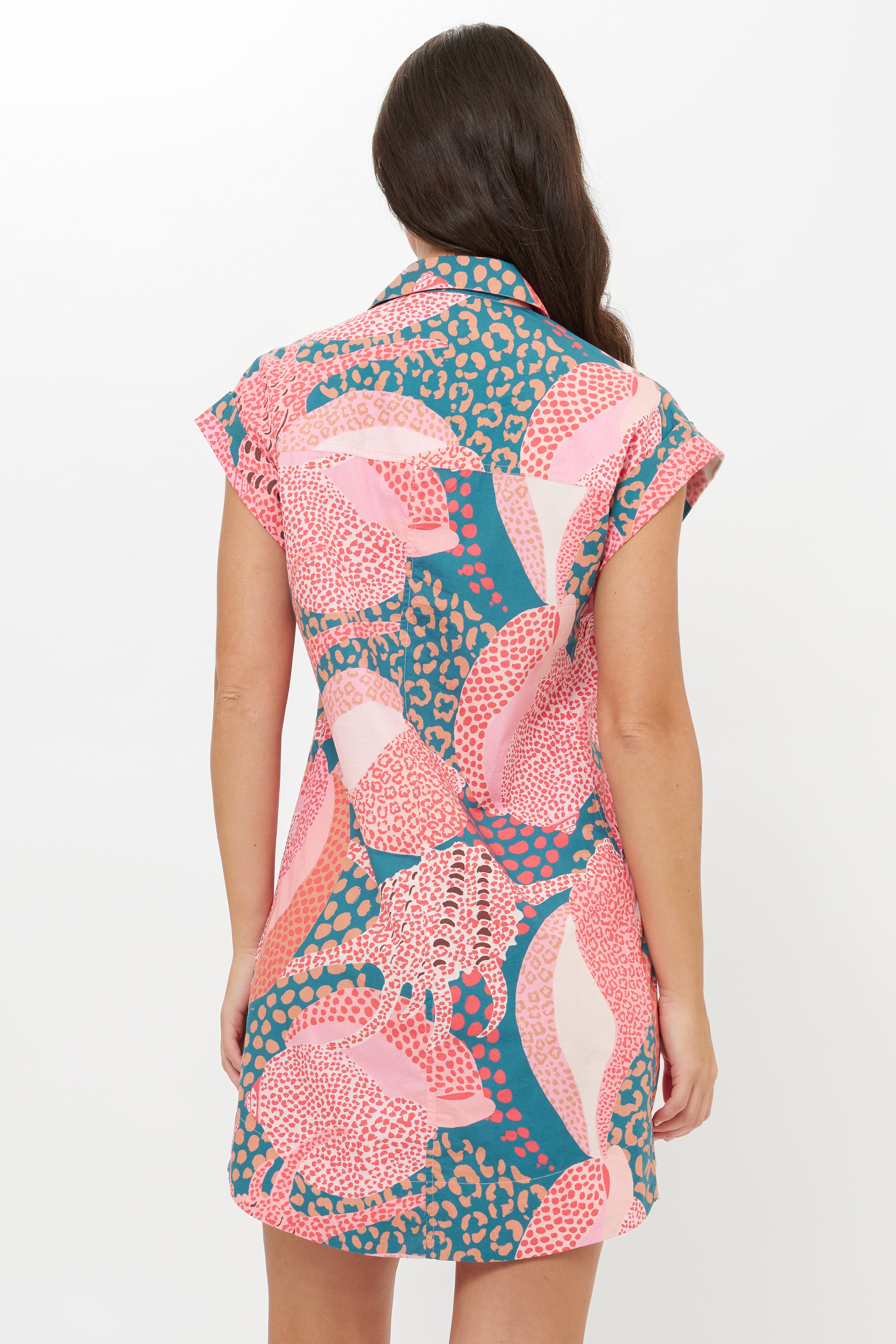 Shirt Dress Mini- Nautilus Navy