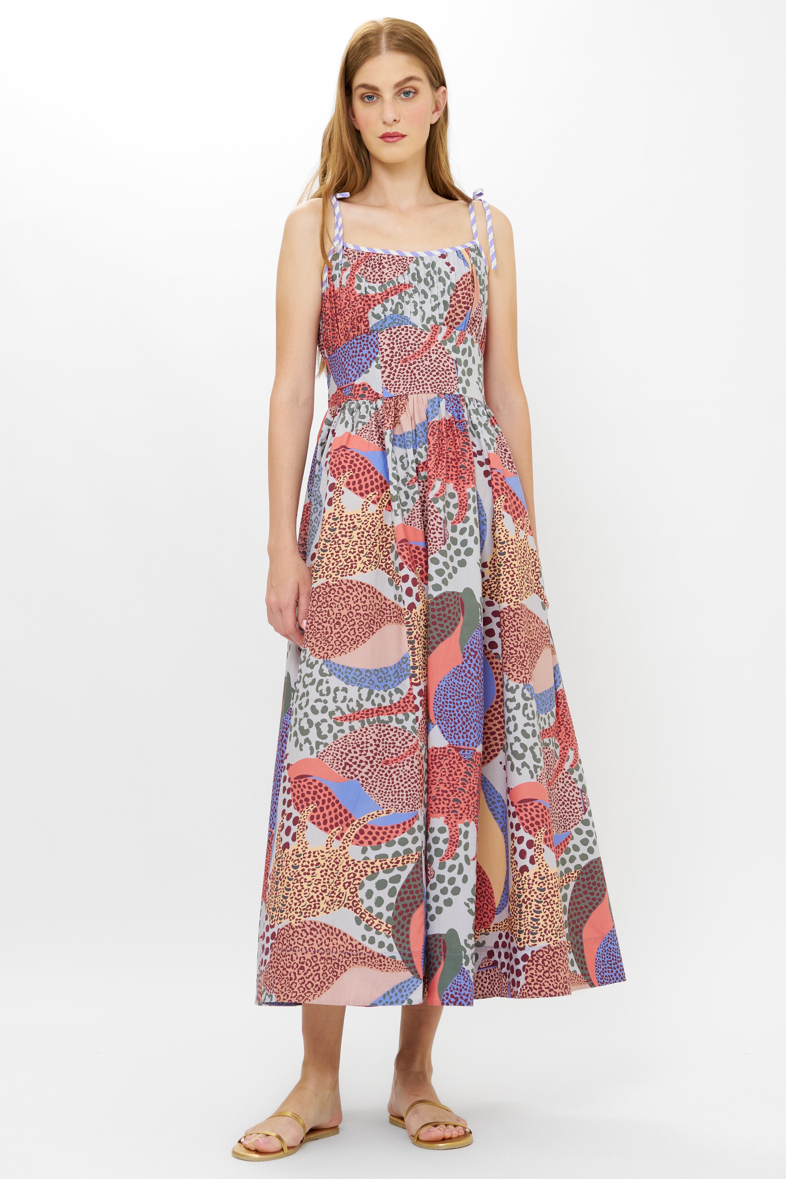 Scarlett Dress- Nautilus Coral