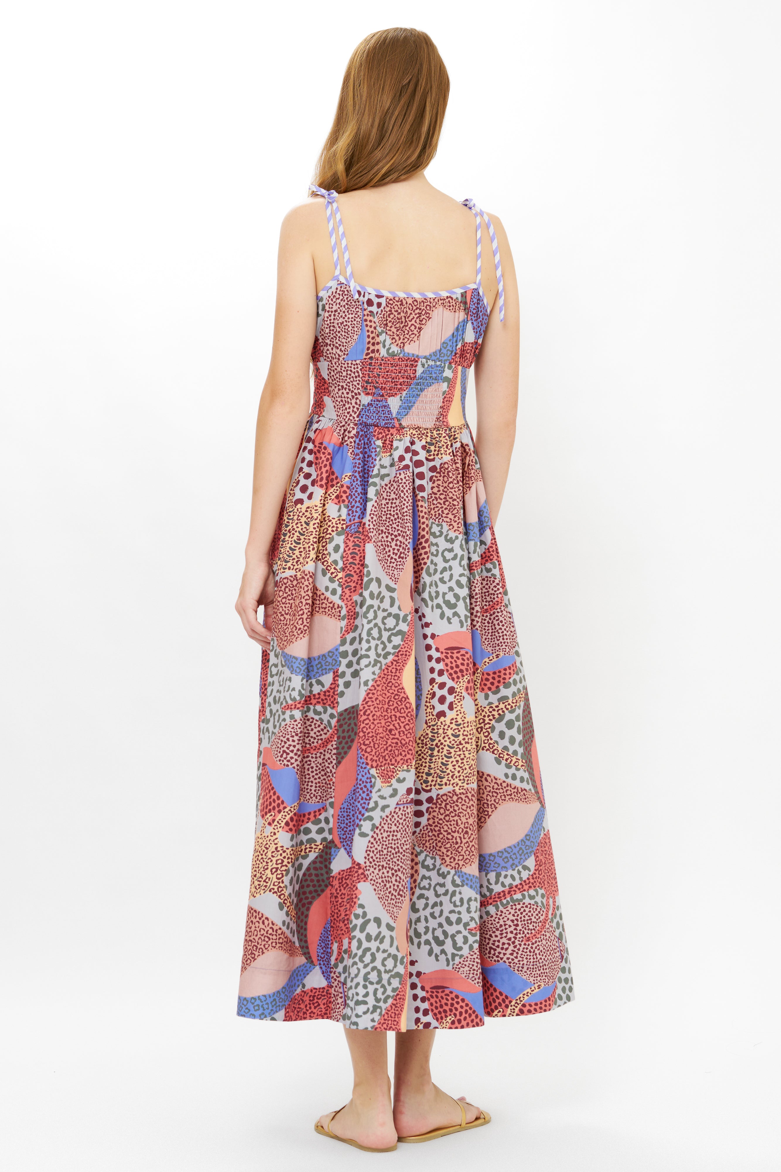 Scarlett Dress- Nautilus Coral