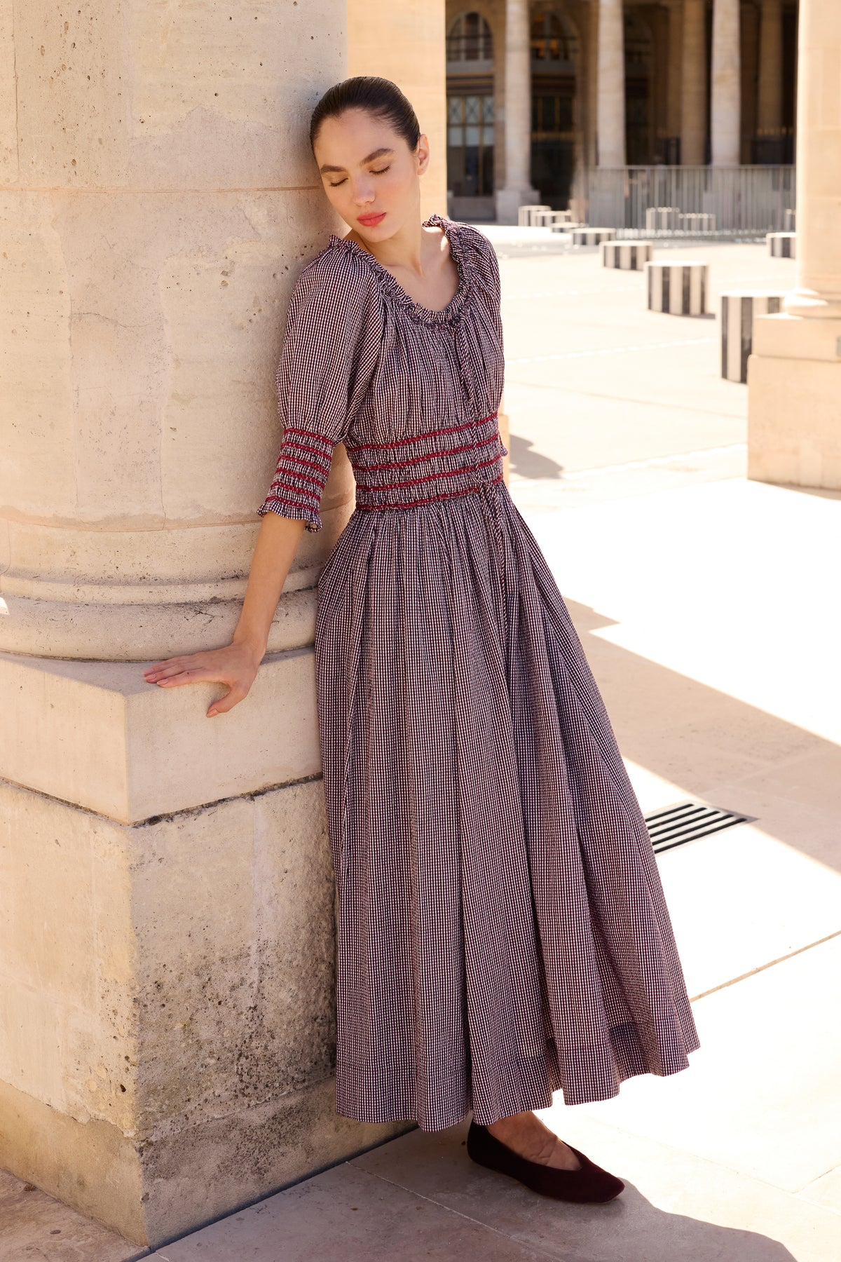 Emeline Dress- Lubeck Wine