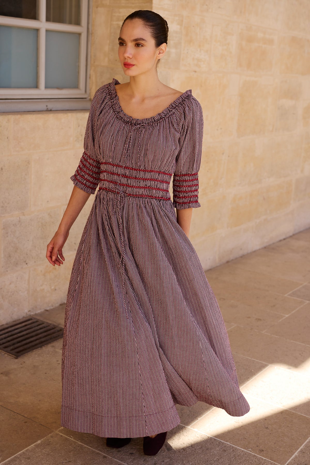 Emeline Dress- Lubeck Wine