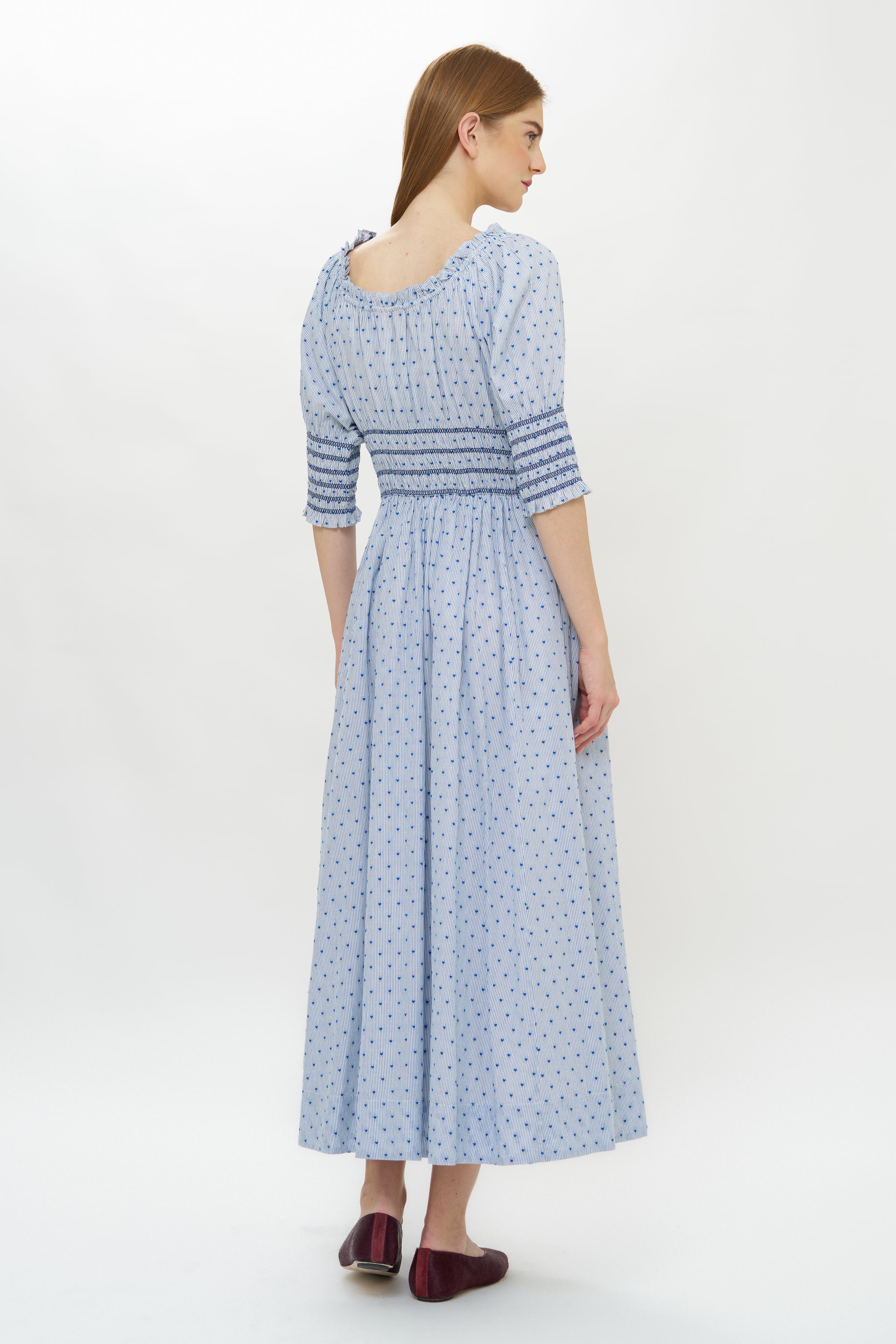 Emeline Dress- Lyon Blue