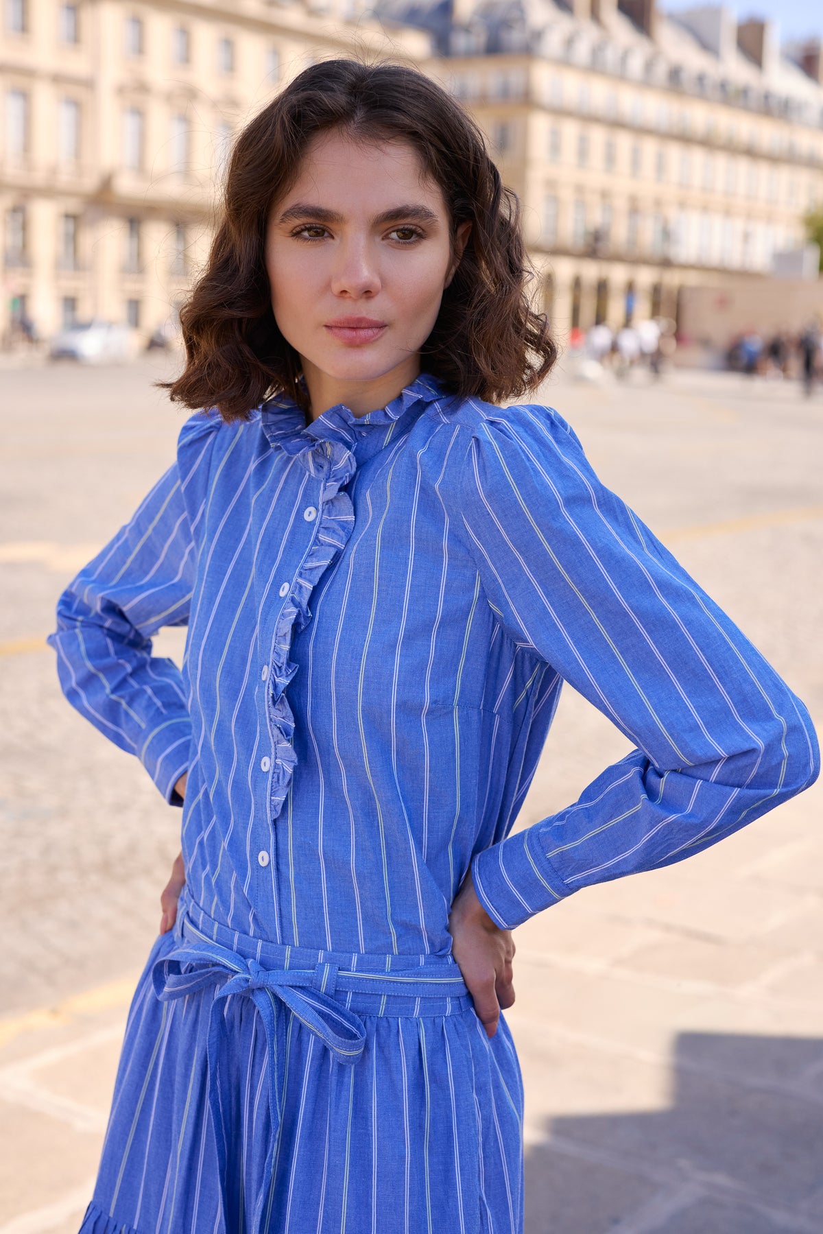 Romy Blouse- Thalia Blue