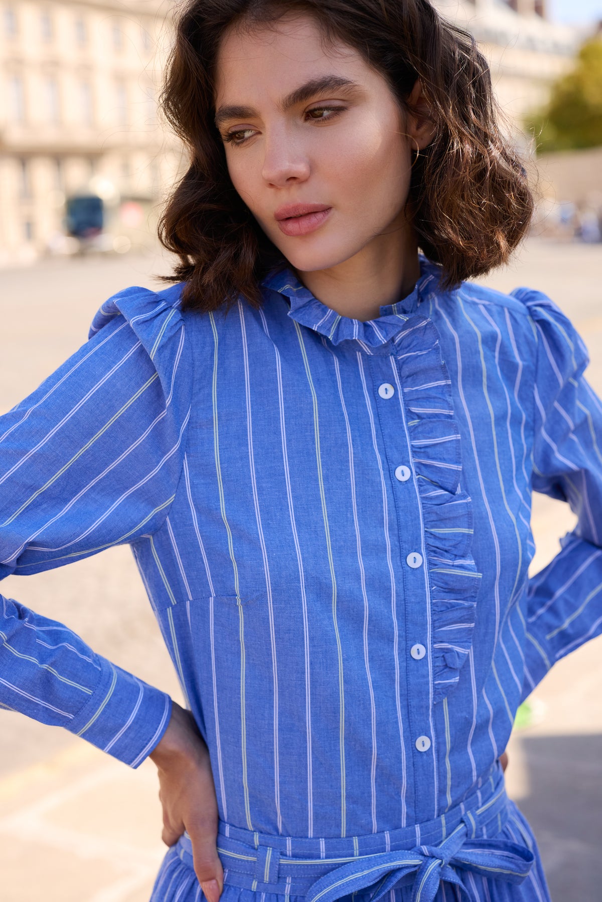 Romy Blouse- Thalia Blue