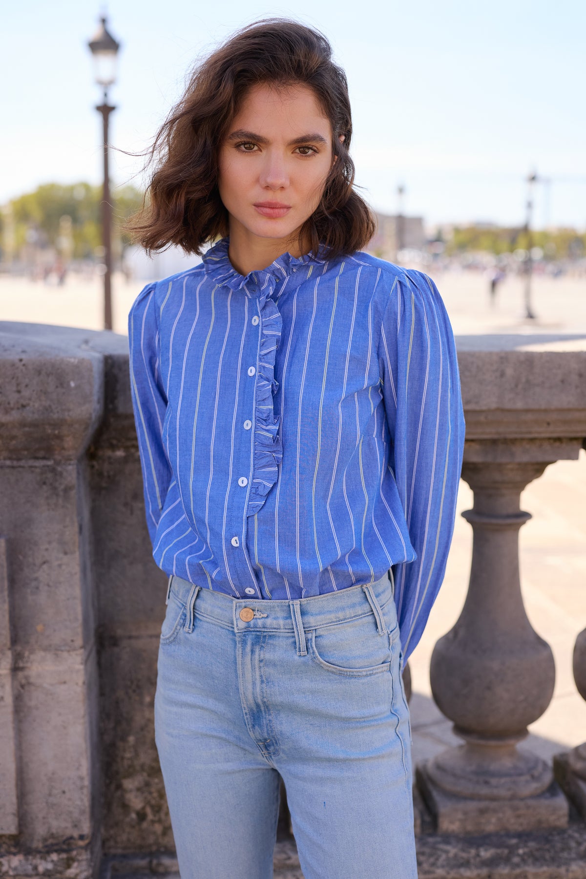 Romy Blouse- Thalia Blue