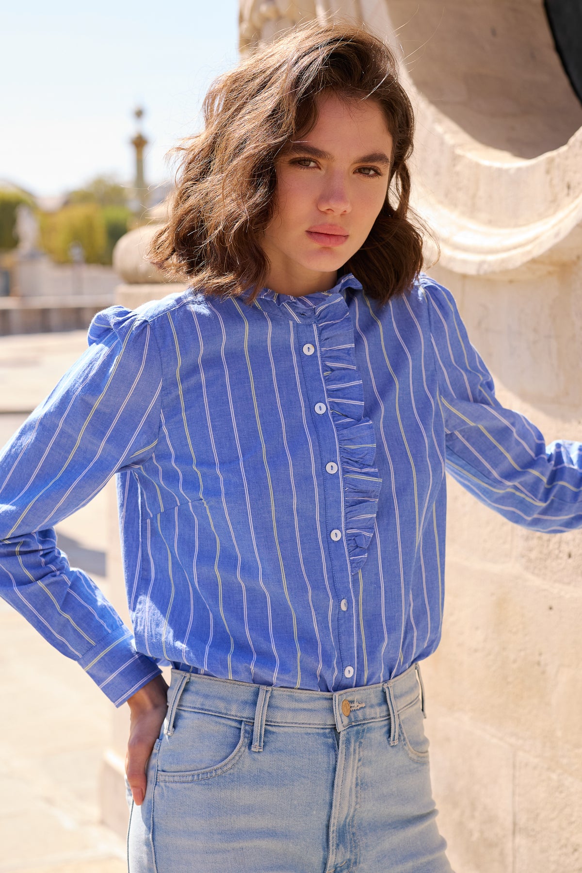 Romy Blouse- Thalia Blue