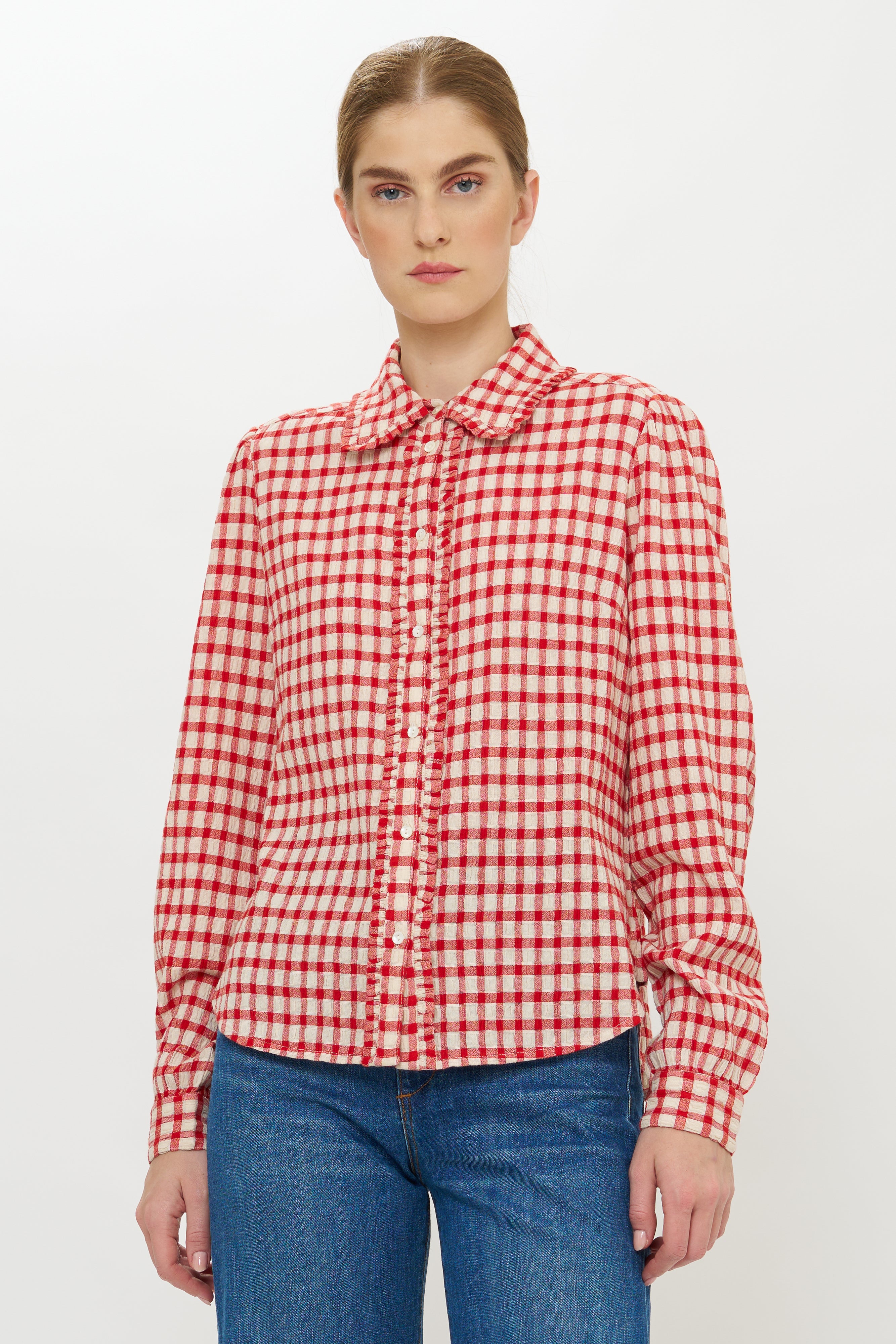 Sigrid Blouse- Antwerp Red