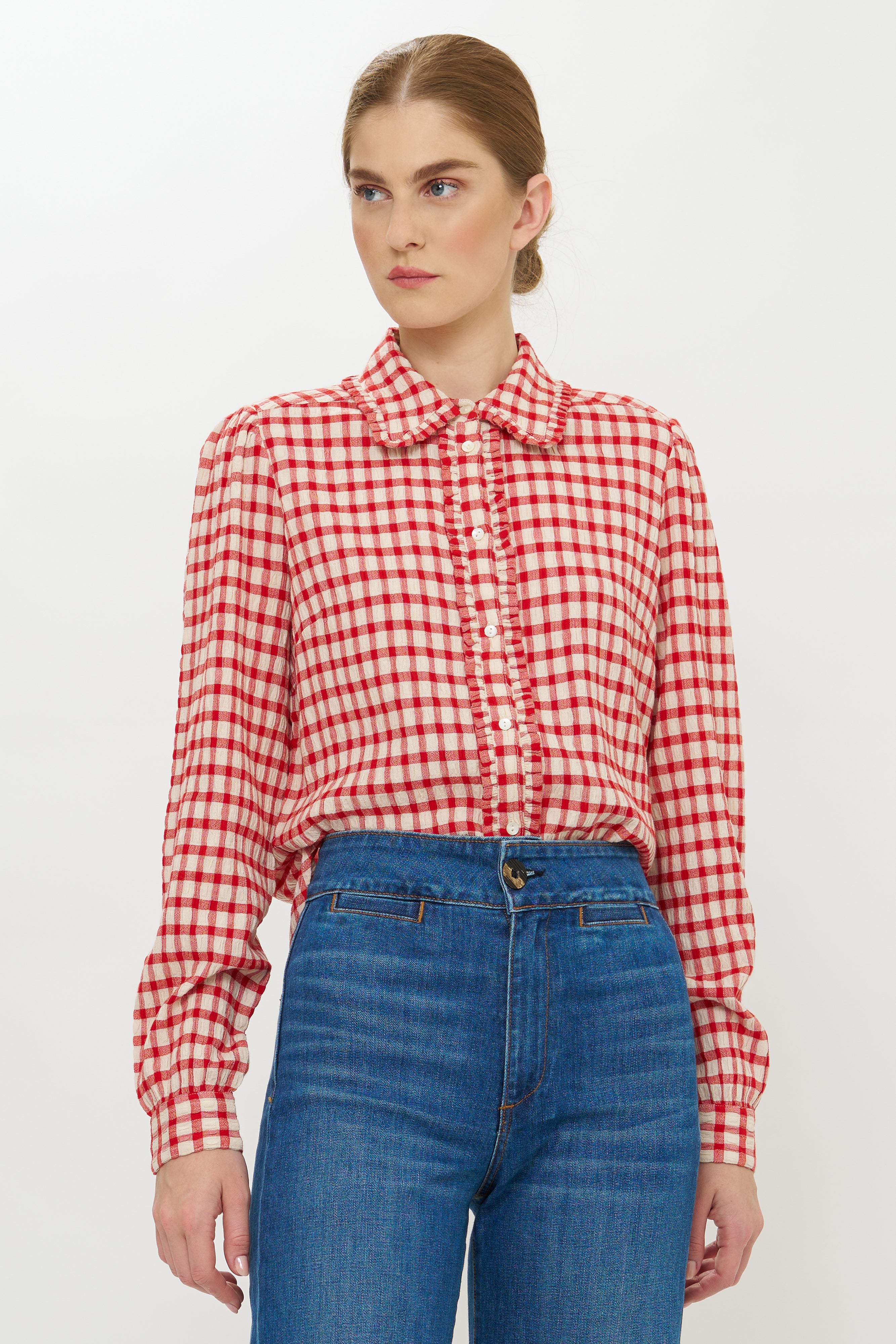 Sigrid Blouse- Antwerp Red