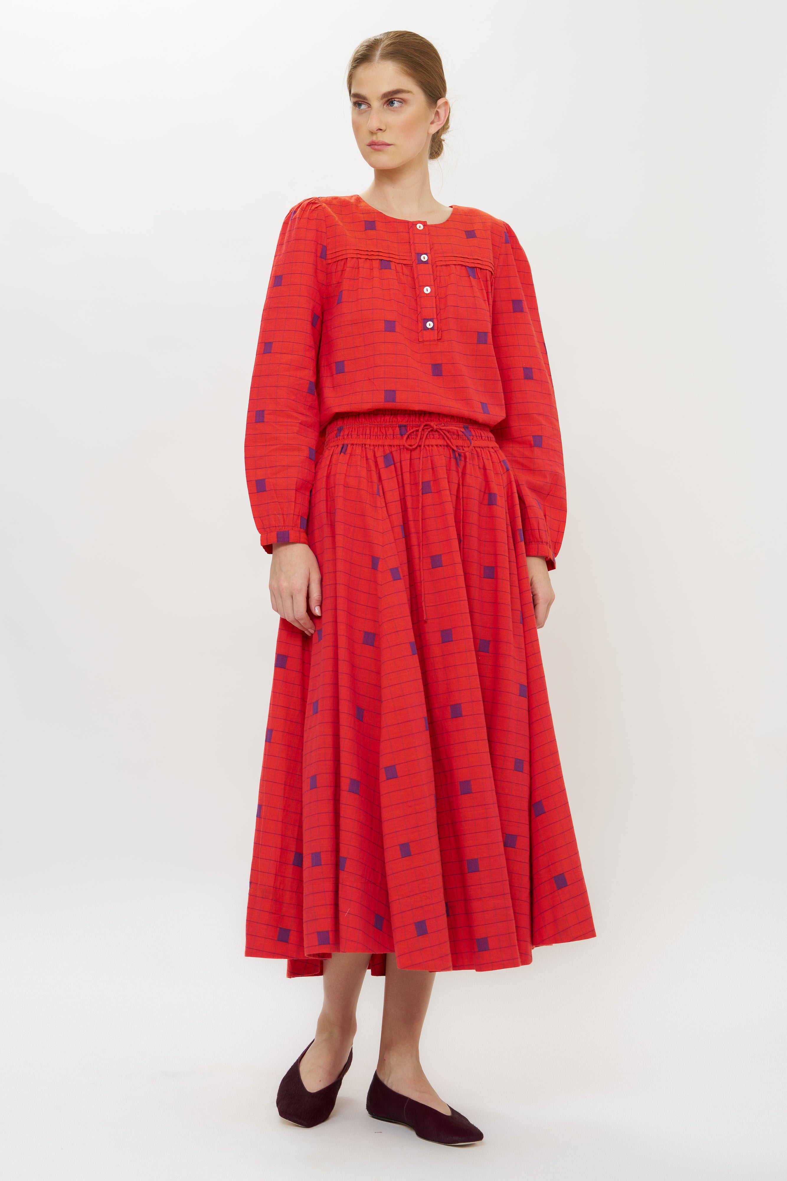 Rina Skirt- Samur Red