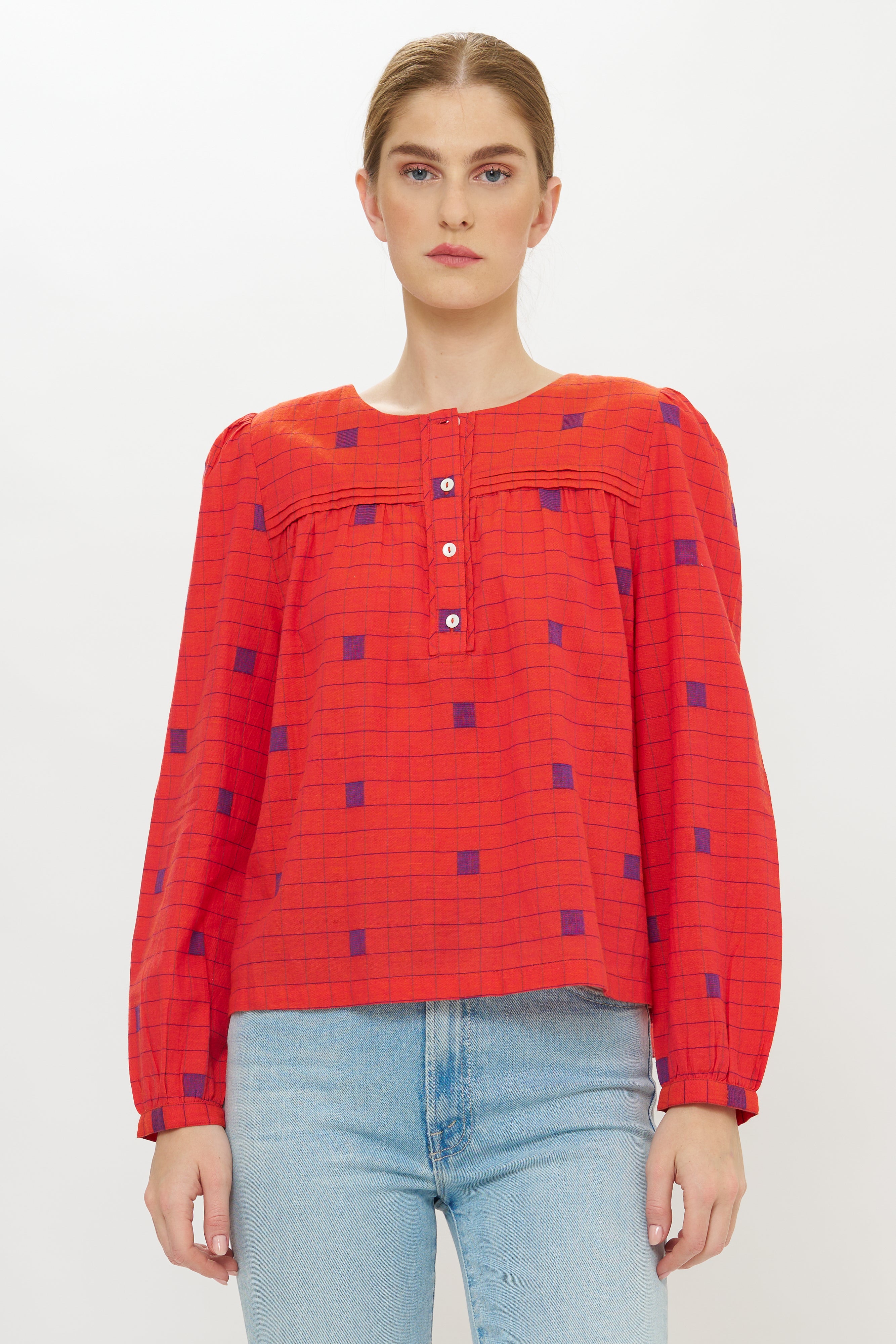 Sansa Top- Samur Red