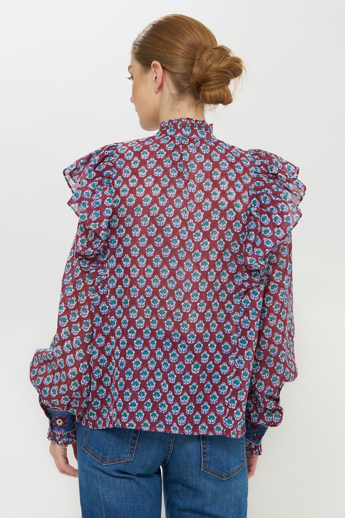 Elsie Blouse- Zenica Wine