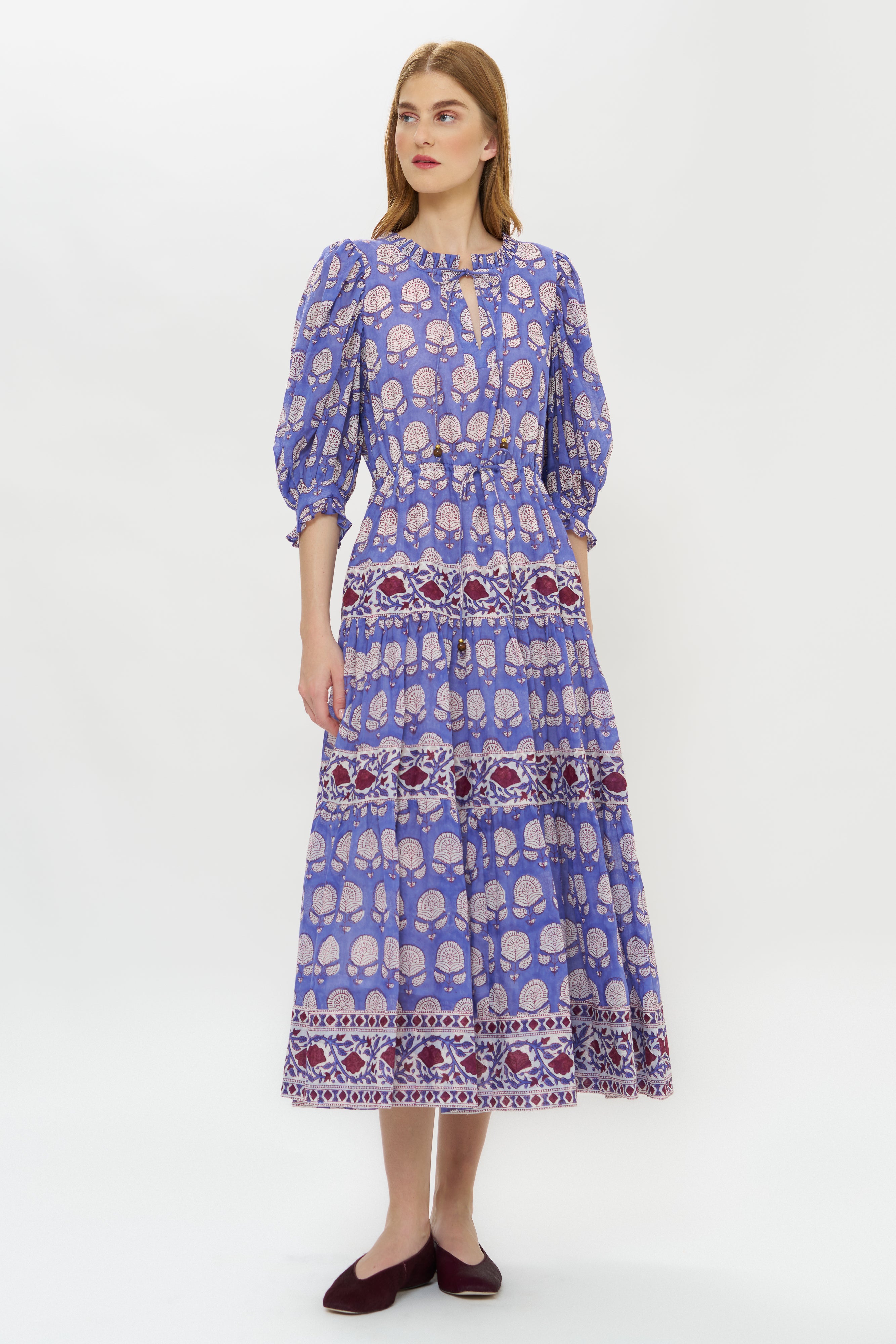 Freya Dress- Trento Cobalt