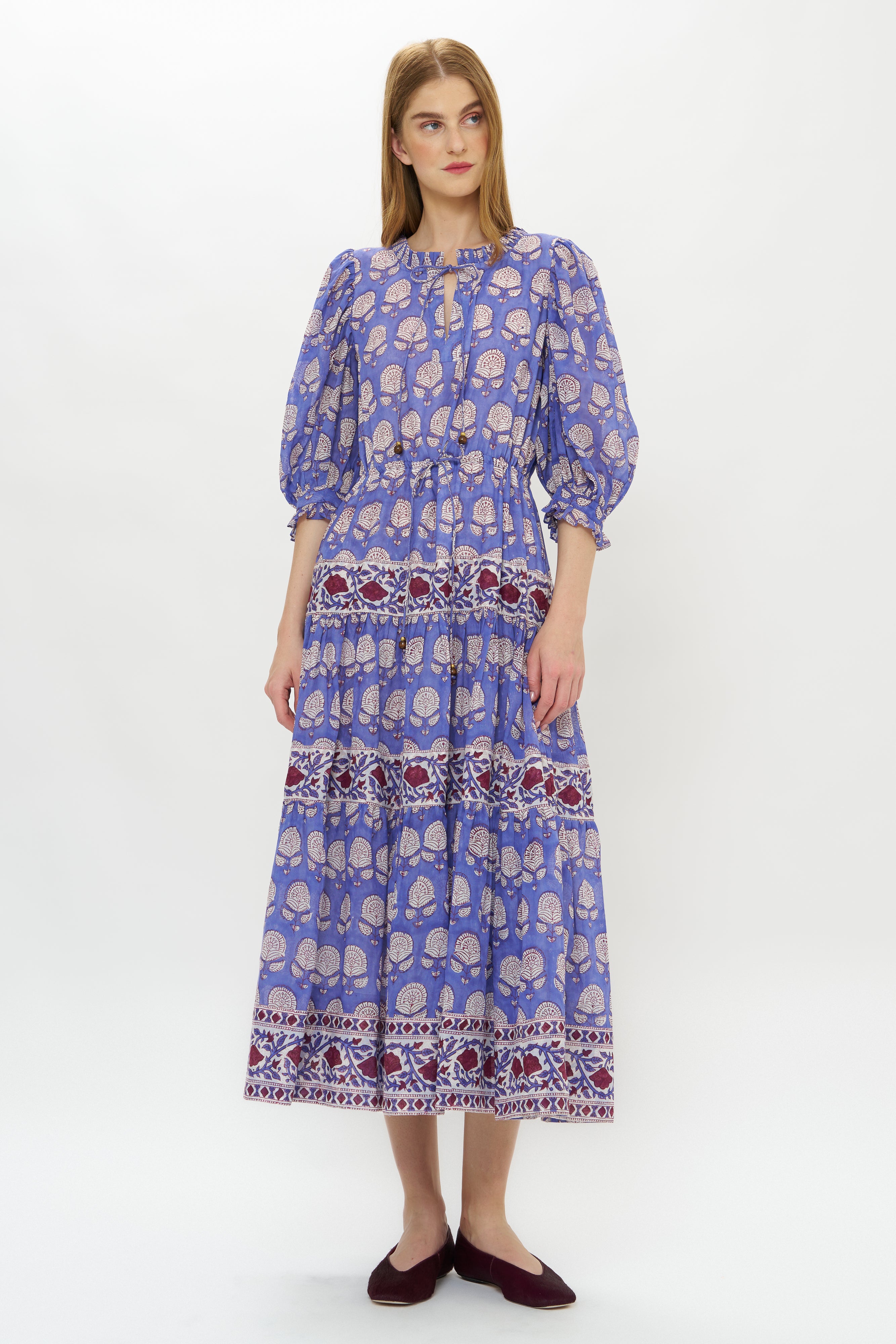 Freya Dress- Trento Cobalt