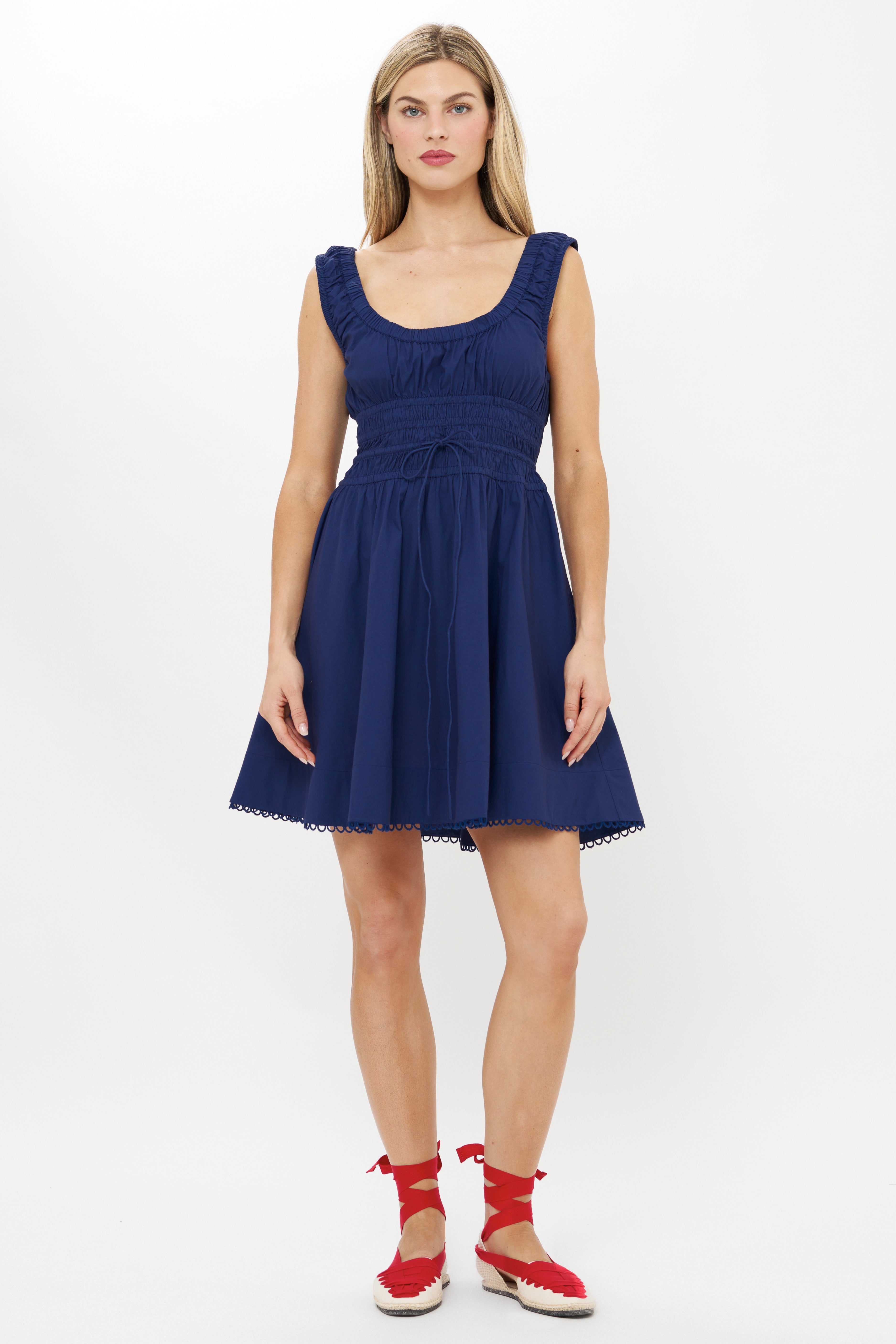 Harper Mini Dress- Tisbury Navy