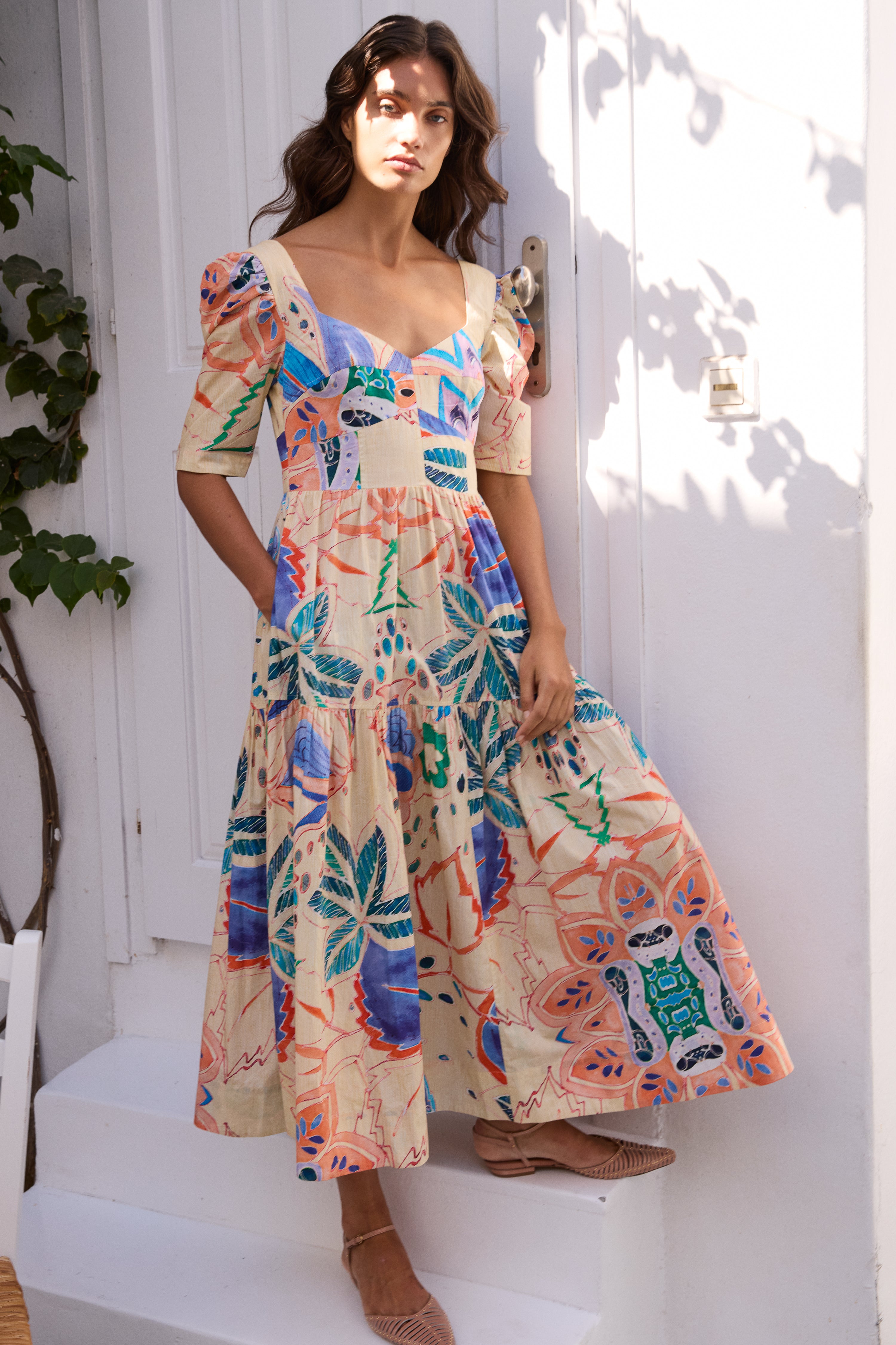 Savannah Dress- Antico Cream