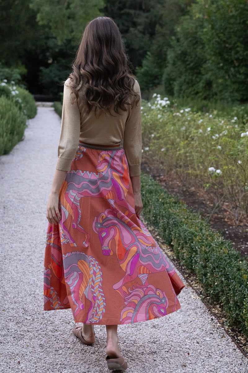 Swing Skirt- Arabia Toffee