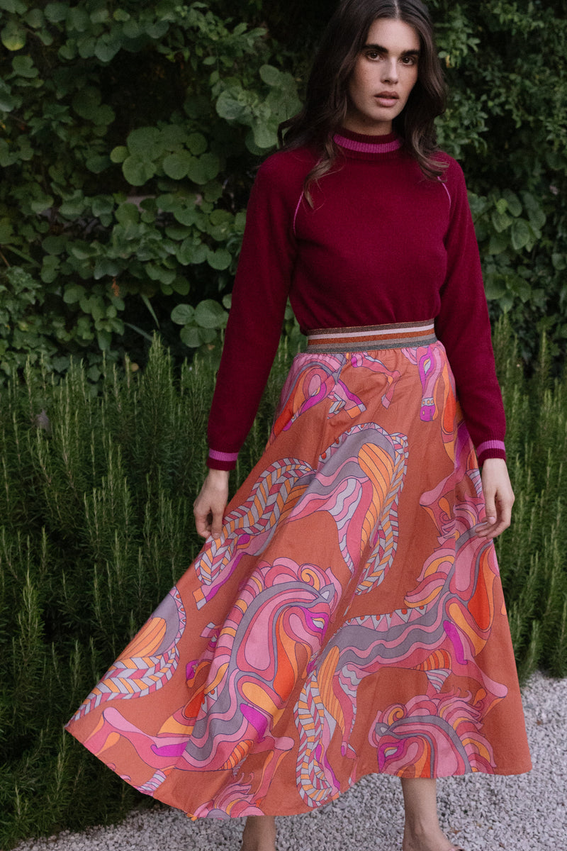 Swing Skirt- Arabia Toffee