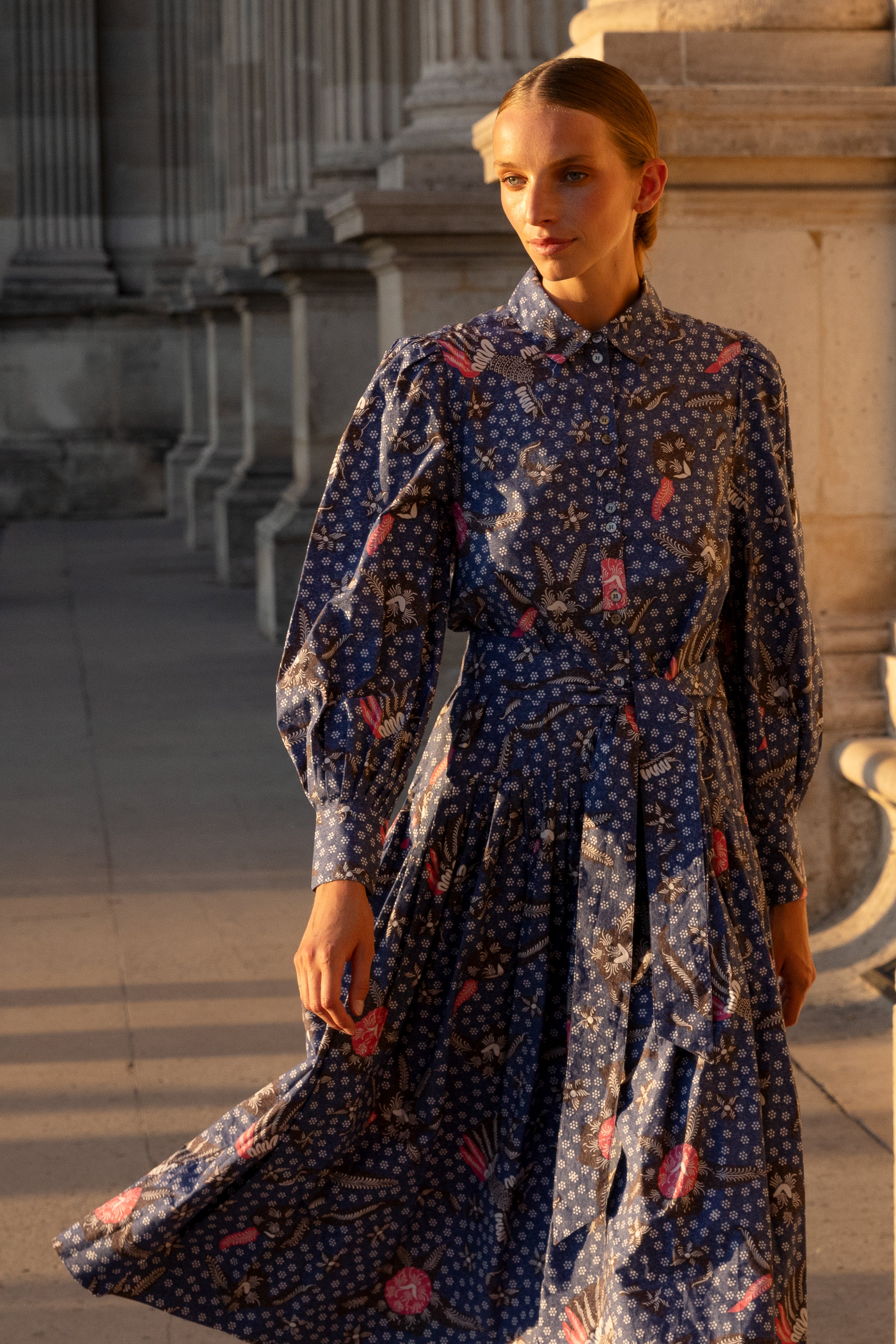 Nora Dress- Bali Navy